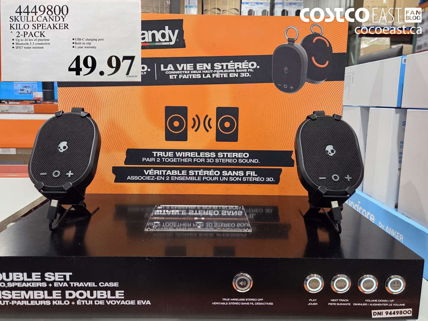 4449800 SKULLCANDY KILO SPEAKER 2-PACK $49.97