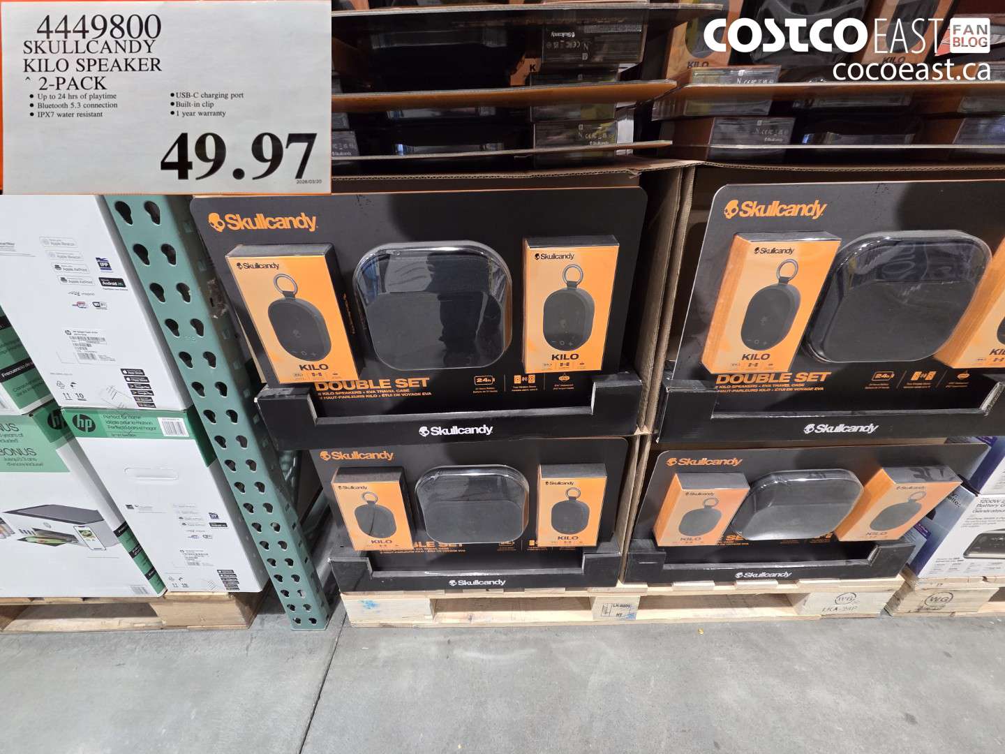 4449800 SKULLCANDY KILO SPEAKER 2-PACK $49.97