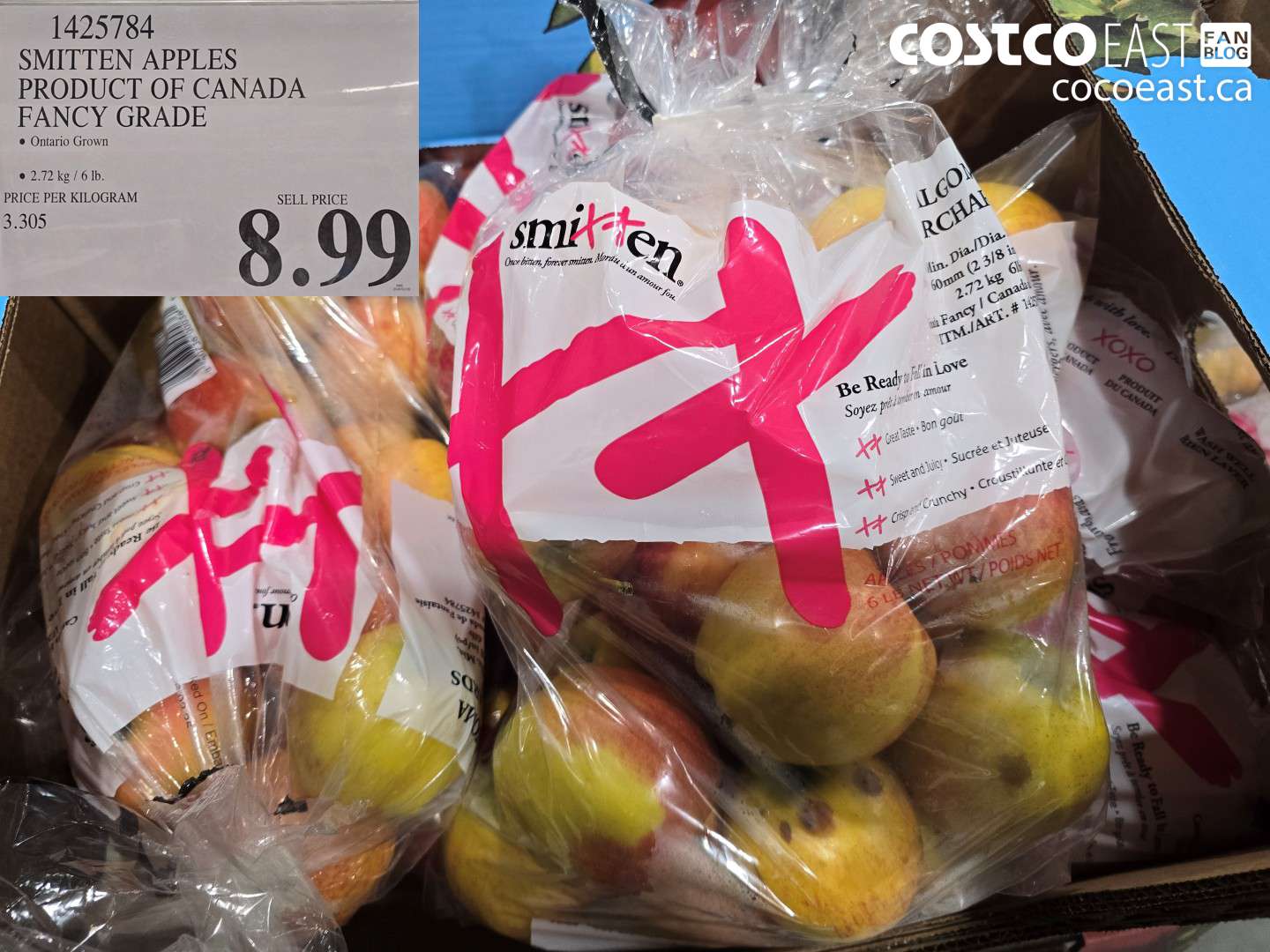 1425784 SMITTEN APPLES PRODUCT OF CANADA FANCY GRADE $8.99