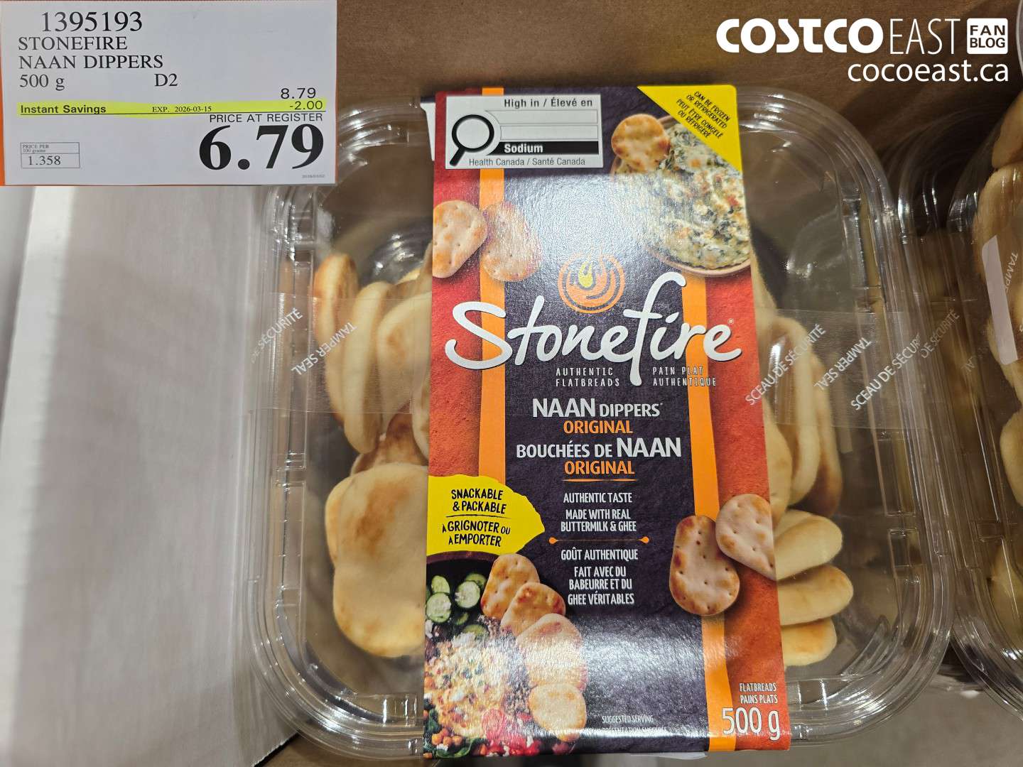 1395193 STONEFIRE NAAN DIPPERS ($2.00 INSTANT SAVINGS EXPIRES ON 2026-03-15) $6.79