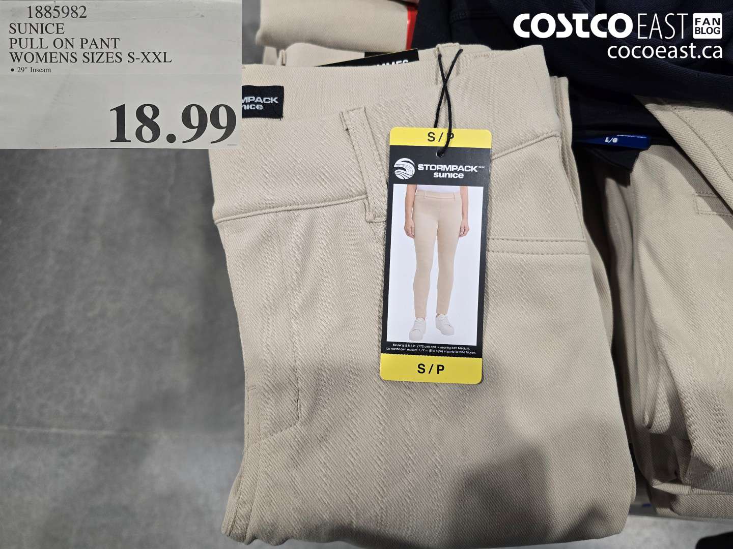 1885982 SUNICE PULL ON PANT WOMENS SIZES S-XXL $18.99