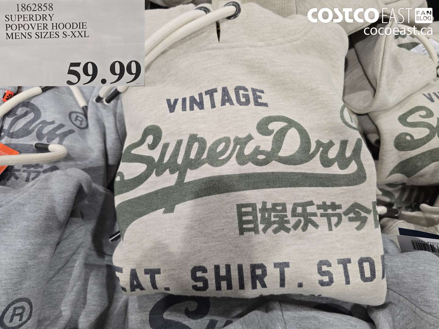 1862858 SUPERDRY POPOVER HOODIE MENS SIZES S-XXL $59.99