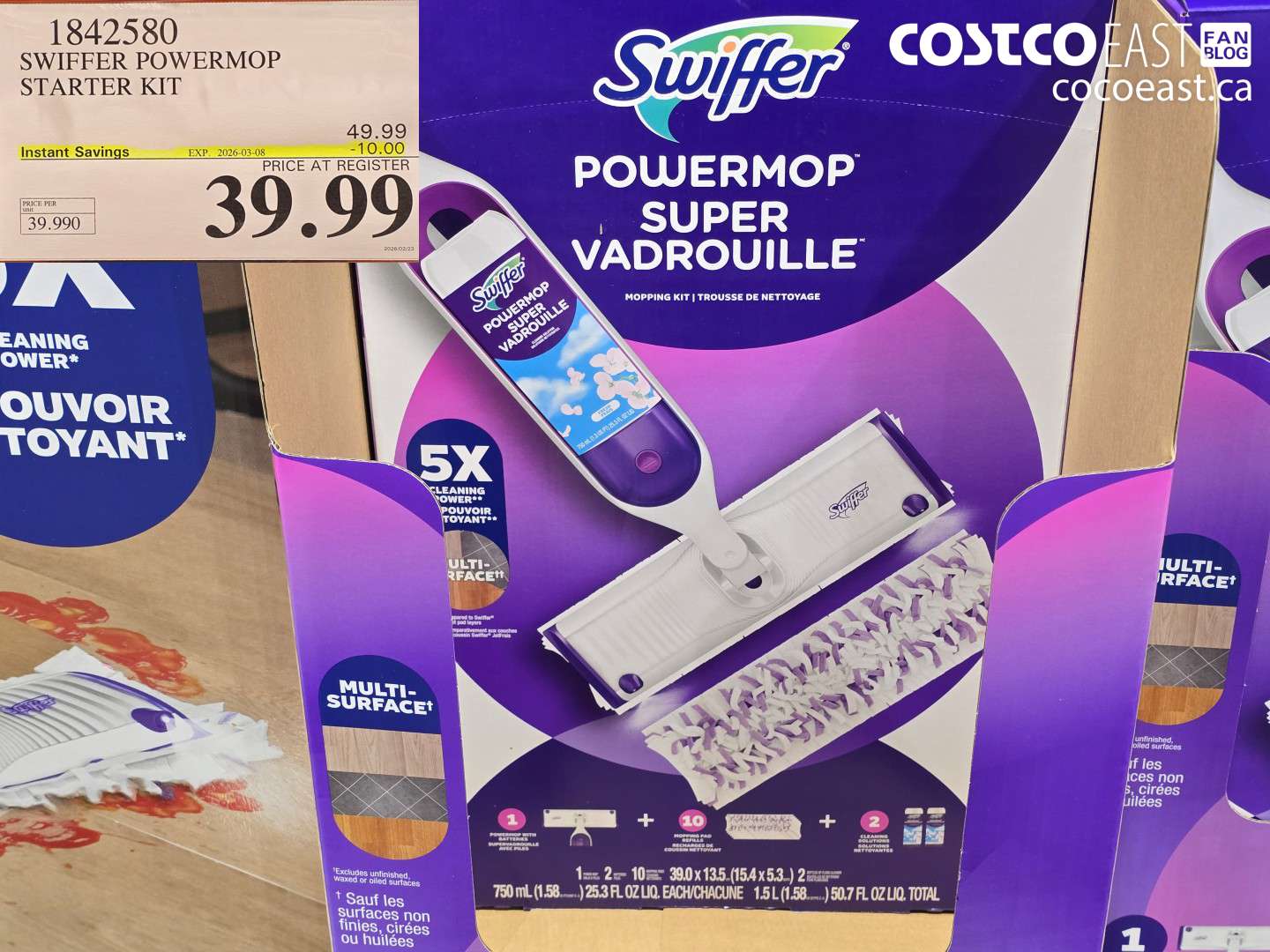 1842580 SWIFFER POWERMOP STARTER KIT ($10.00 INSTANT SAVINGS EXPIRES ON 2026-03-08) $39.99