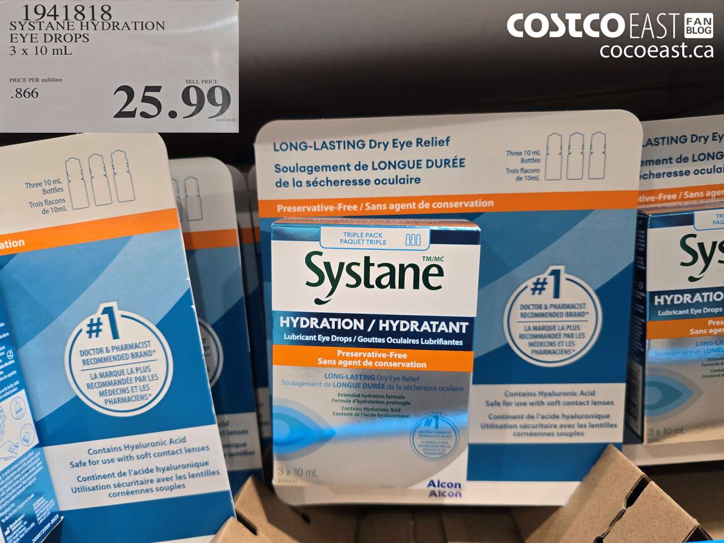 1941818 SYSTANE HYDRATION EYE DROPS 3 X 10 ML $25.99
