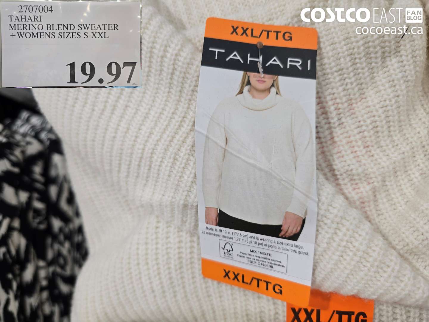 2707004 TAHARI MERINO BLEND SWEATER + WOMENS SIZES S-XXL $19.97