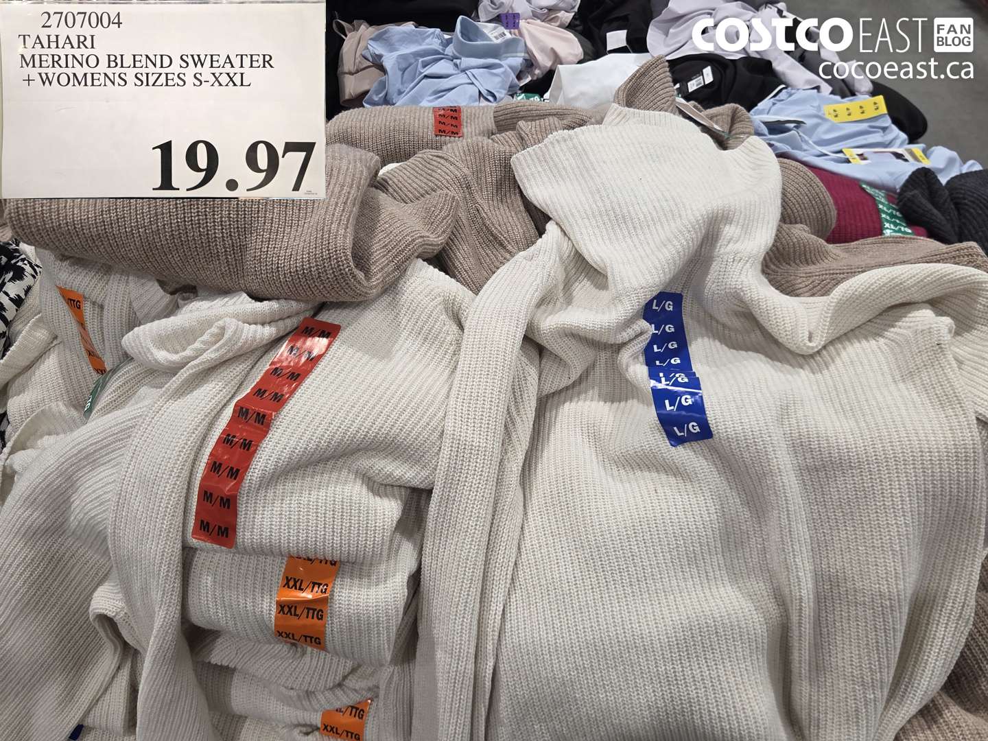 2707004 TAHARI MERINO BLEND SWEATER + WOMENS SIZES S-XXL $19.97