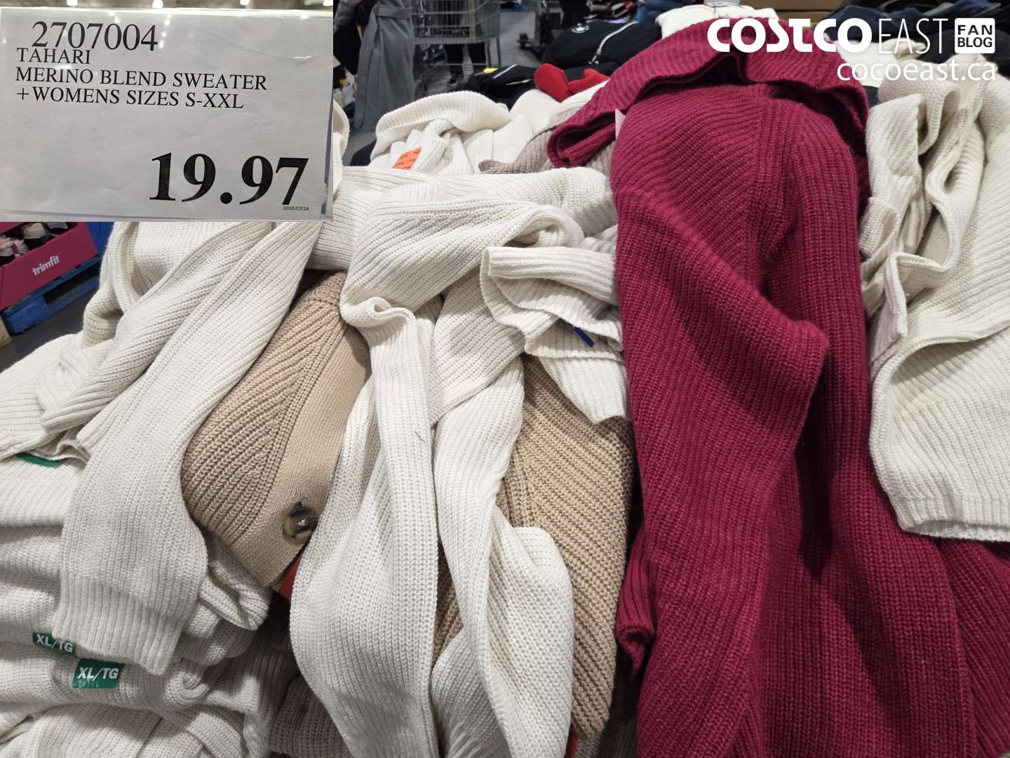 2707004 TAHARI MERINO BLEND SWEATER + WOMENS SIZES S-XXL $19.97