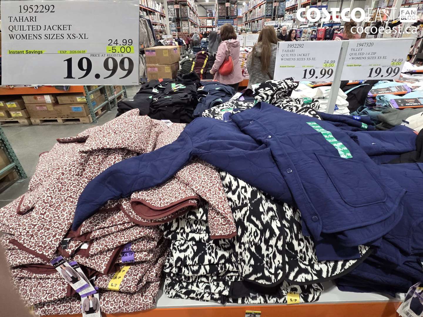 1952292 TAHARI QUILTED JACKET WOMENS SIZES XS-XL ($5.00 INSTANT SAVINGS EXPIRES ON 2026-04-05) $19.99