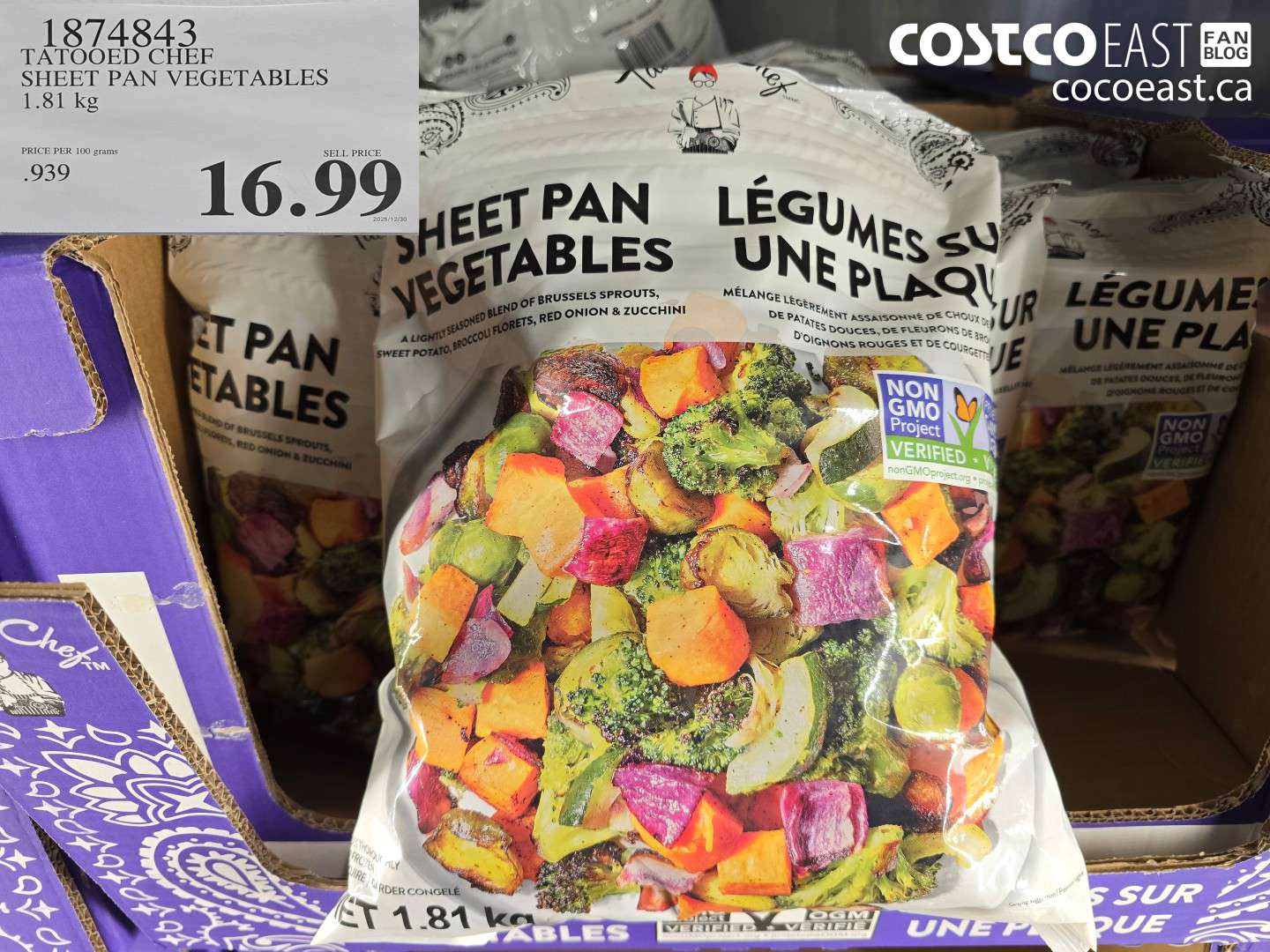 1874843 TATTOOED CHEF SHEET PAN VEGETABLES 1.81 KG $16.99