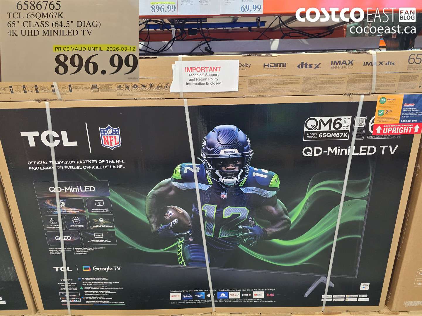 6586765 TCL 65QM67K 65