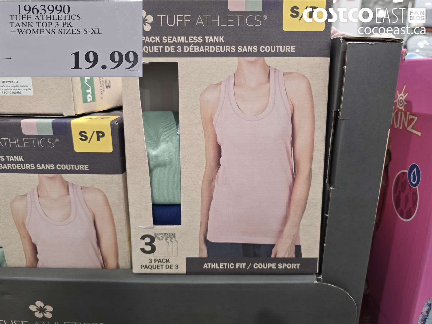 1963990 TUFF ATHLETICS TANK TOP 3 PK + WOMENS SIZES S-XL $19.99