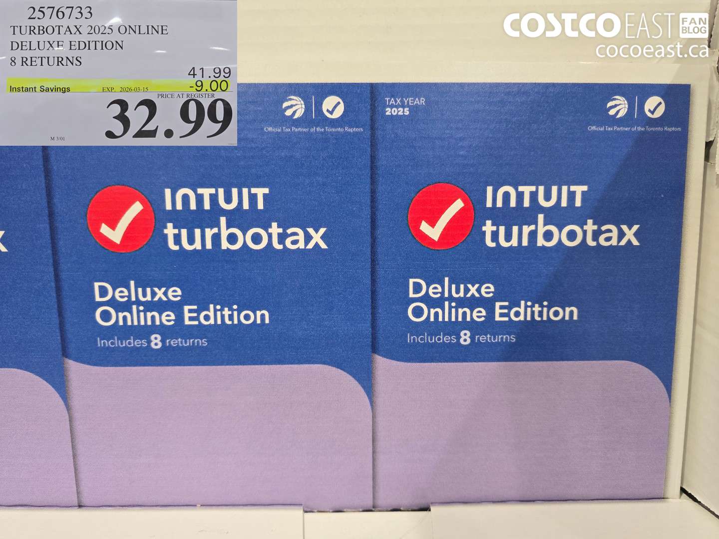 2576733 TURBOTAX 2025 ONLINE DELUXE EDITION ($9.00 INSTANT SAVINGS EXPIRES ON 2026-03-15) $32.99
