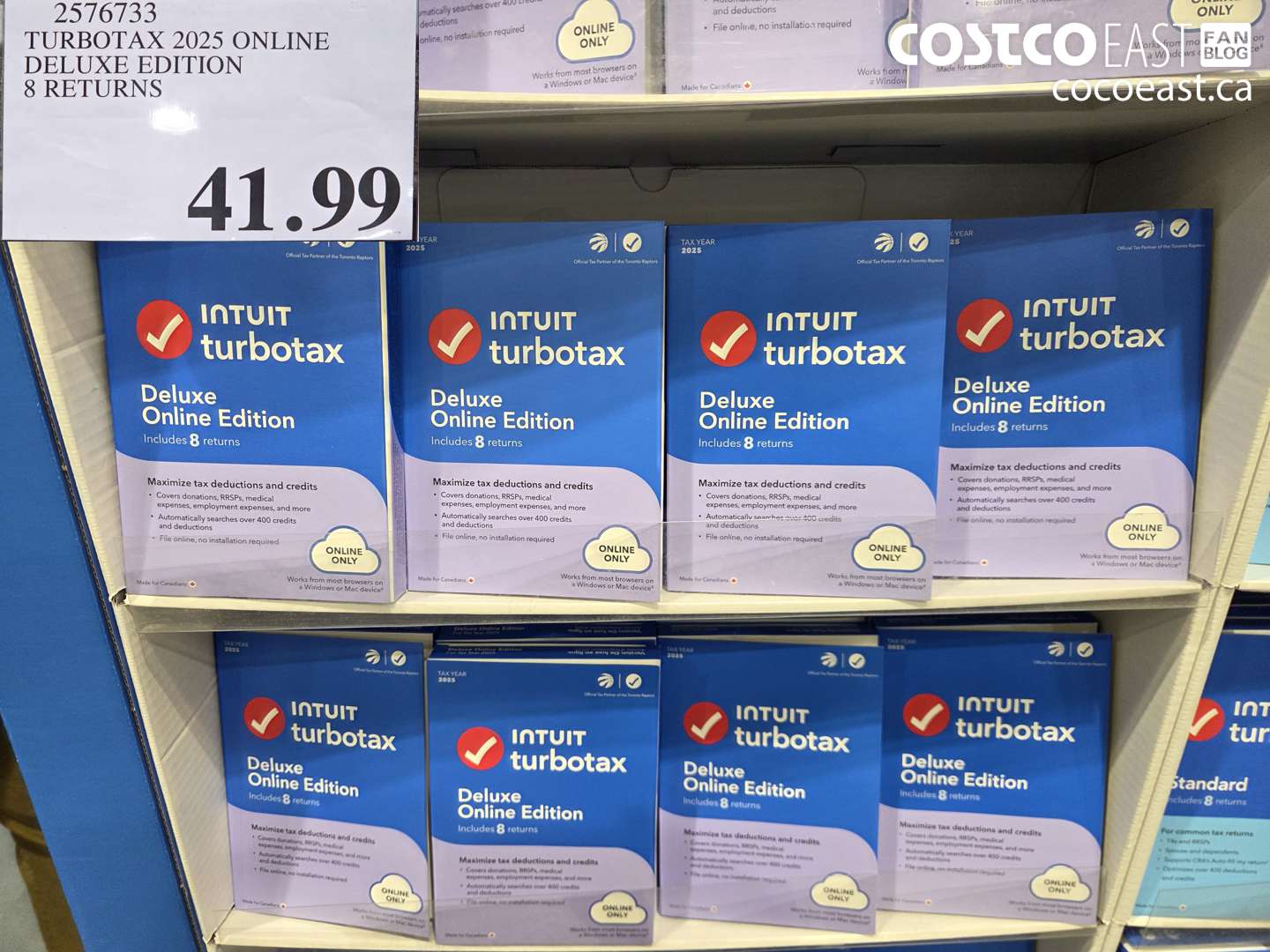2576733 TURBOTAX 2025 ONLINE DELUXE EDITION 8 RETURNS $41.99