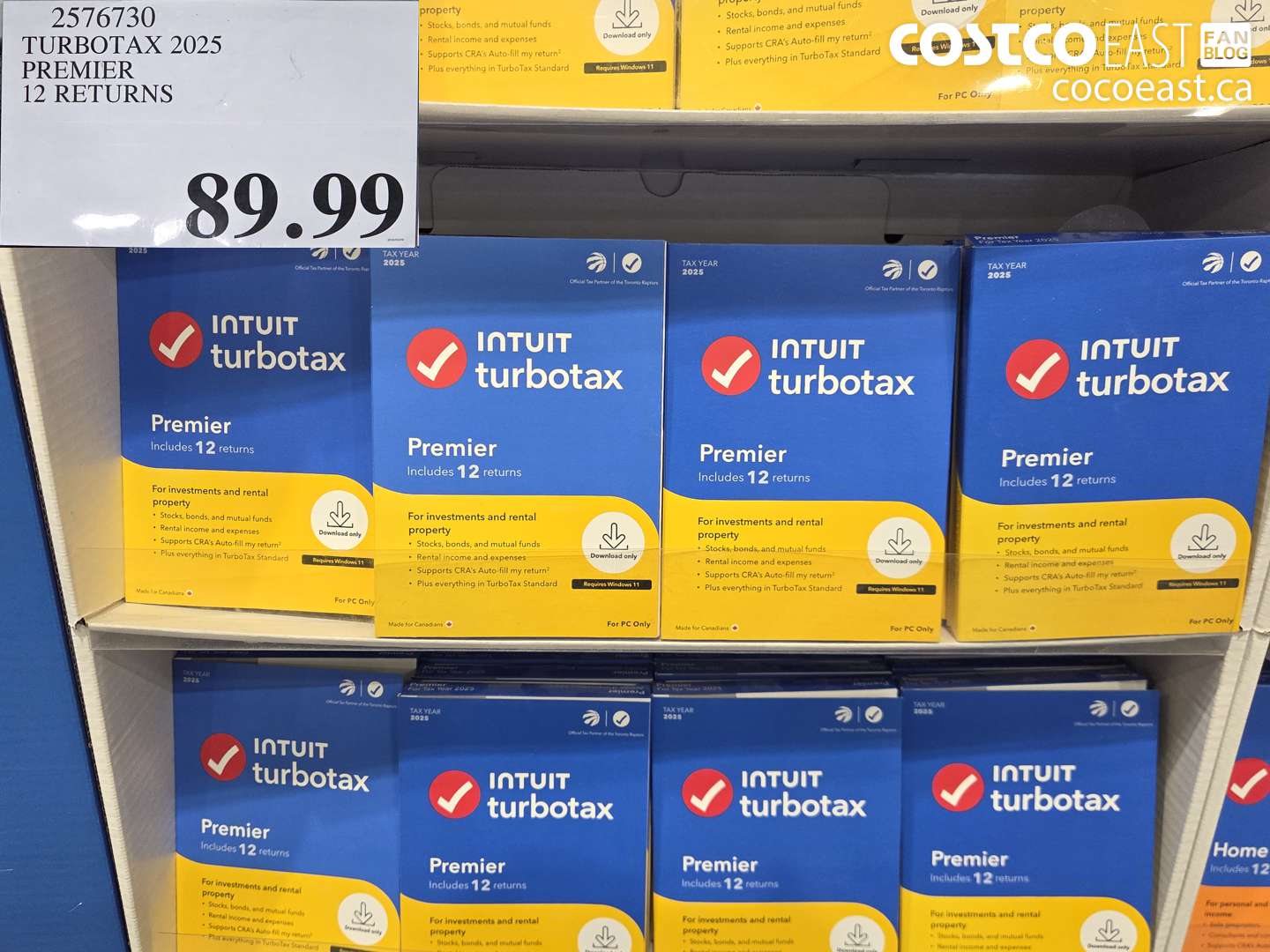 2576730 TURBOTAX 2025 PREMIER 12 RETURNS $89.99