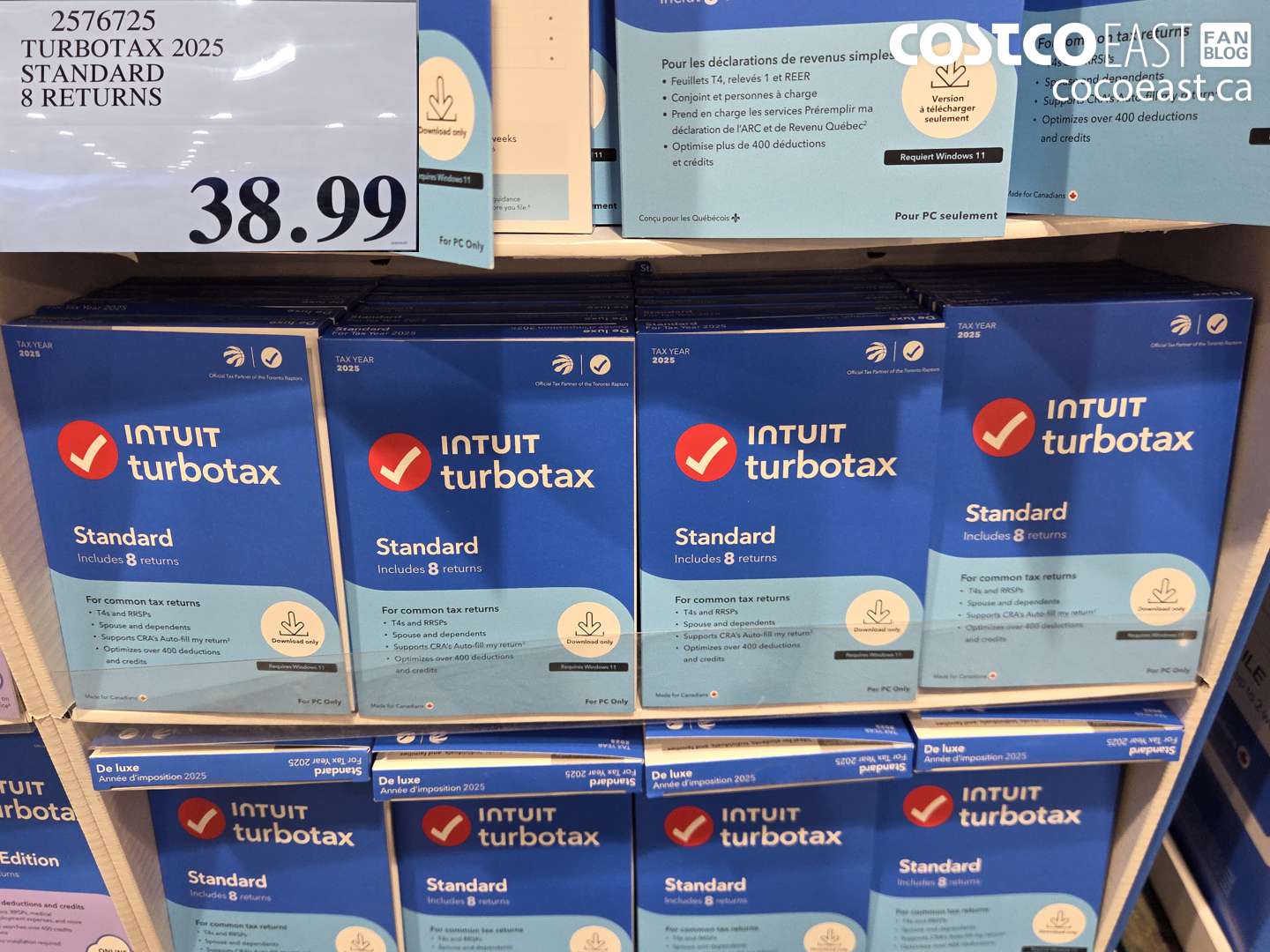 2576725 TURBOTAX 2025 STANDARD 8 RETURNS $38.99