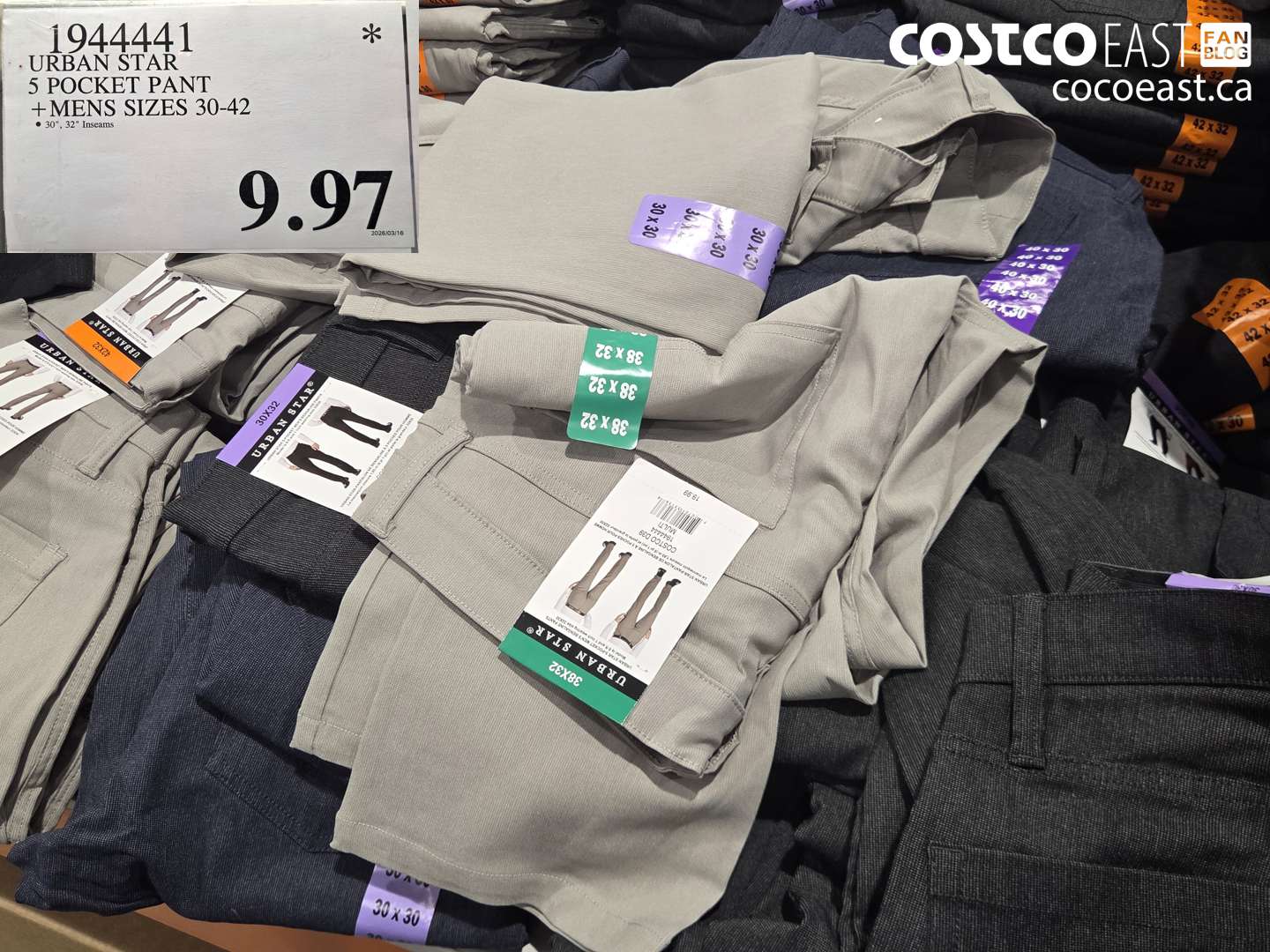 1944411 URBAN STAR 5 POCKET PANT +MENS SIZES 30-42 $9.97