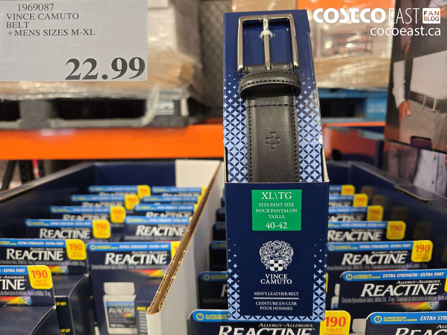 1969087 VINCE CAMUTO BELT + MENS SIZES M-XL $22.99