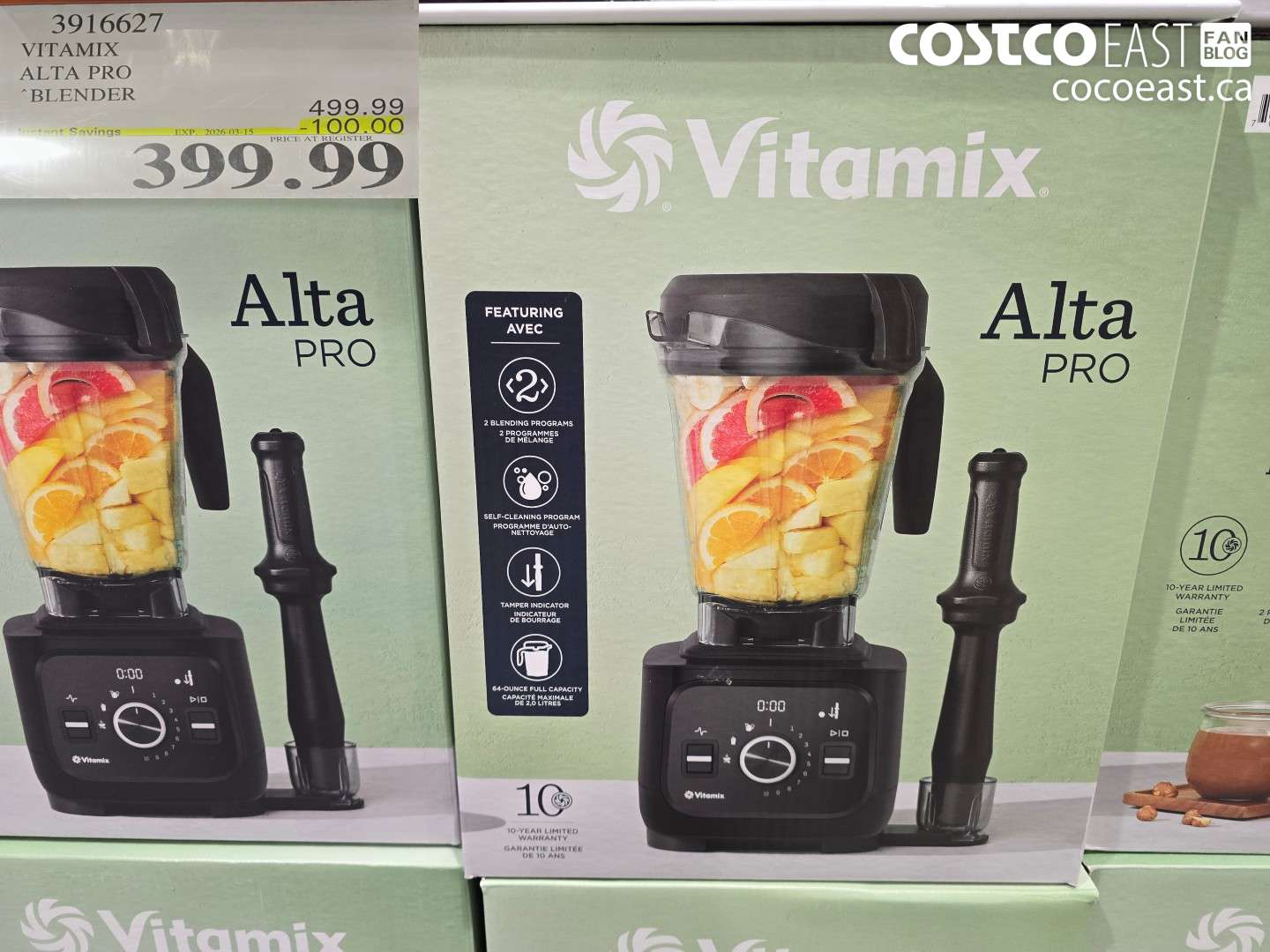 3916627 VITAMIX ALTA PRO BLENDER ($100.00 INSTANT SAVINGS EXPIRES ON 2026-03-15) $399.99