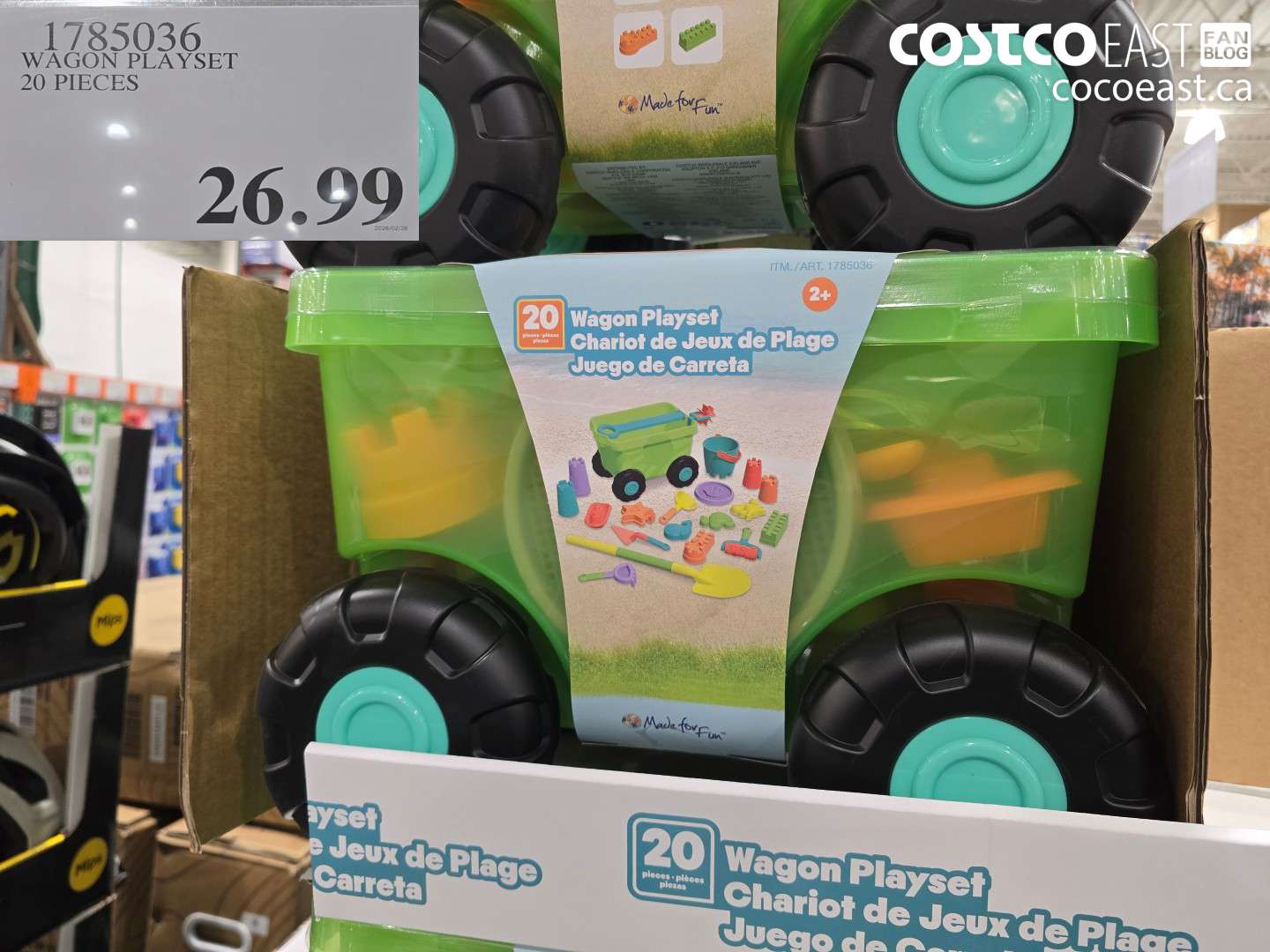 1785036 WAGON PLAYSET 20 PIECES $26.99