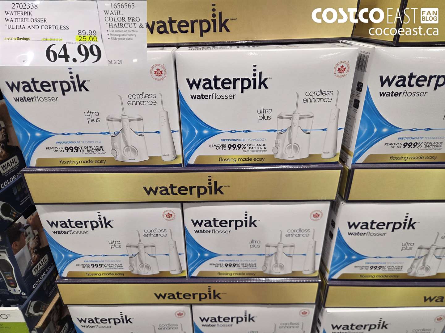 2702338 WATERPIK WATERFLOSER ULTRA AND CORDLESS ($25.00 INSTANT SAVINGS EXPIRES ON 2026-03-29) $64.99