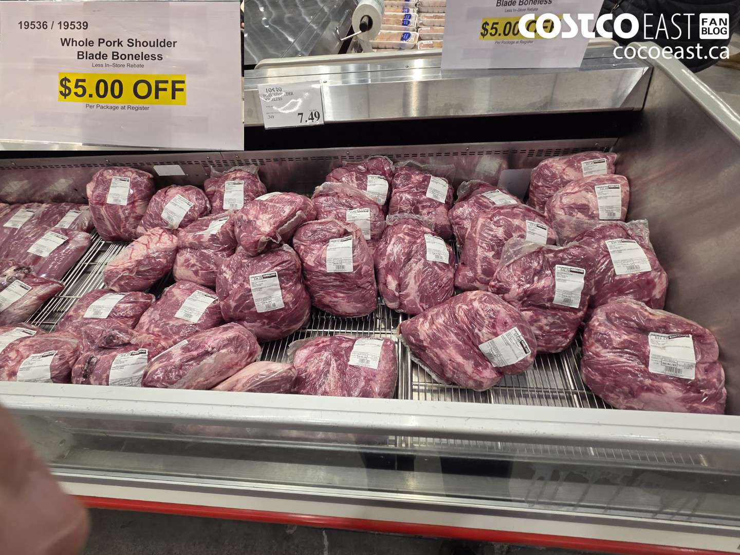 19536 WHOLE PORK SHOULDER BLADE BONELESS ($5.00 INSTANT SAVINGS)