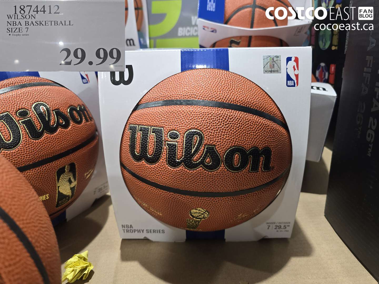 1874412 WILSON NBA BASKETBALL SIZE 7 $29.99