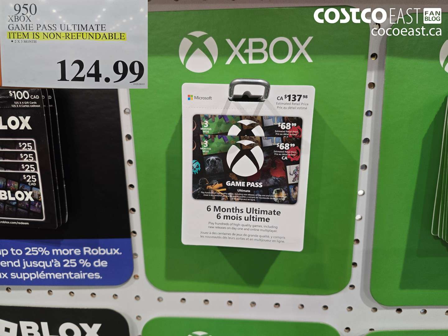 950 XBOX GAME PASS ULTIMATE $124.99