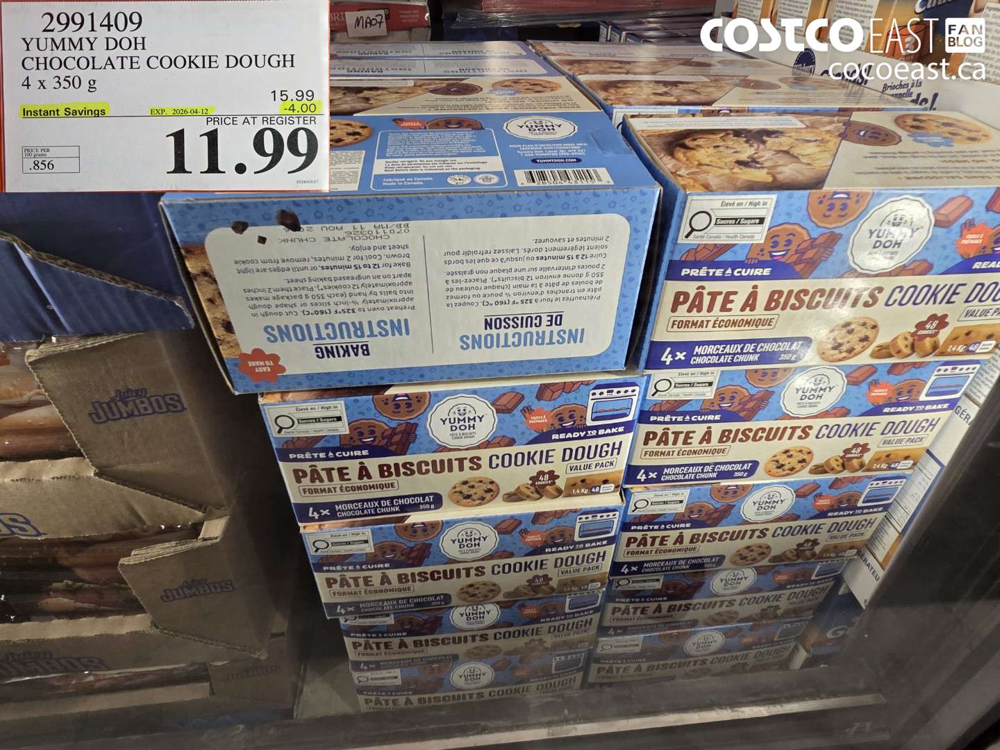 2991409 YUMMY DOH CHOCOLATE COOKIE DOUGH ($4.00 INSTANT SAVINGS EXPIRES ON 2026-04-12) $11.99
