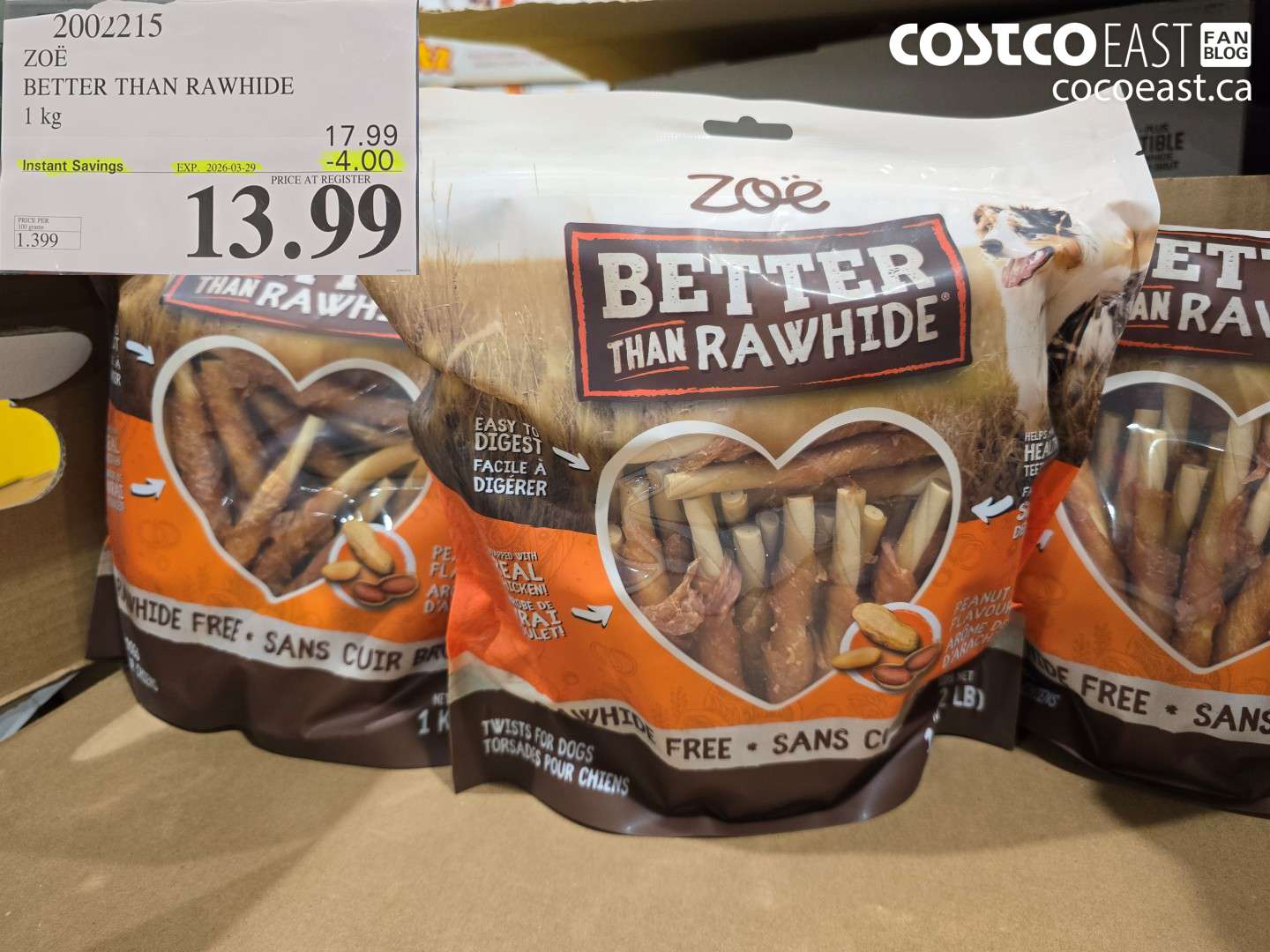 2002215 ZOË BETTER THAN RAWHIDE ($4.00 INSTANT SAVINGS EXPIRES ON 2026-03-29) $13.99