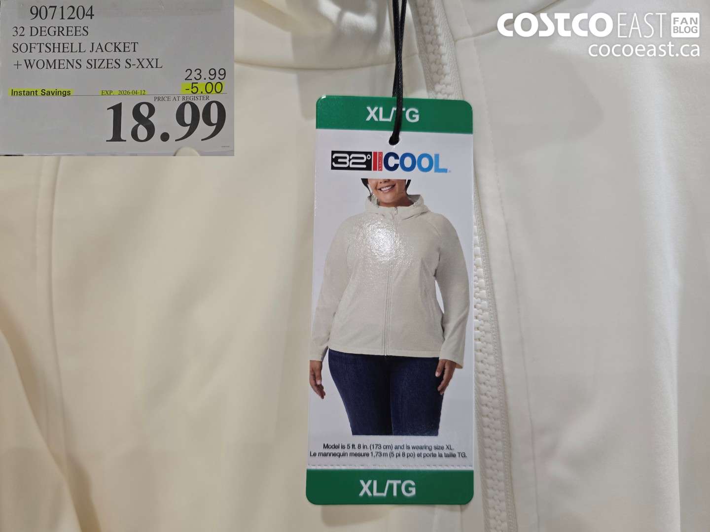 9071204 32 DEGREES SOFTSHELL JACKET + WOMENS SIZES S-XXL ($5.00 INSTANT SAVINGS EXPIRES ON 2026-04-12) $18.99