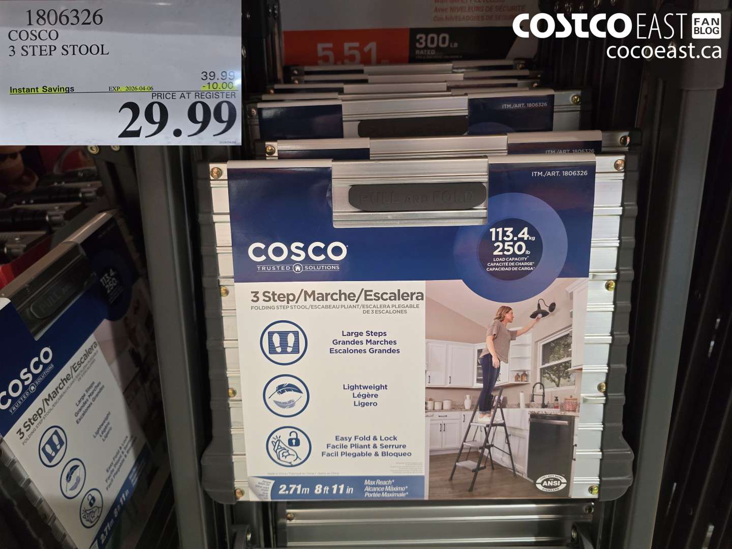 1806326 3 STEP STOOL ($10.00 INSTANT SAVINGS EXPIRES ON 2026-04-06) $29.99