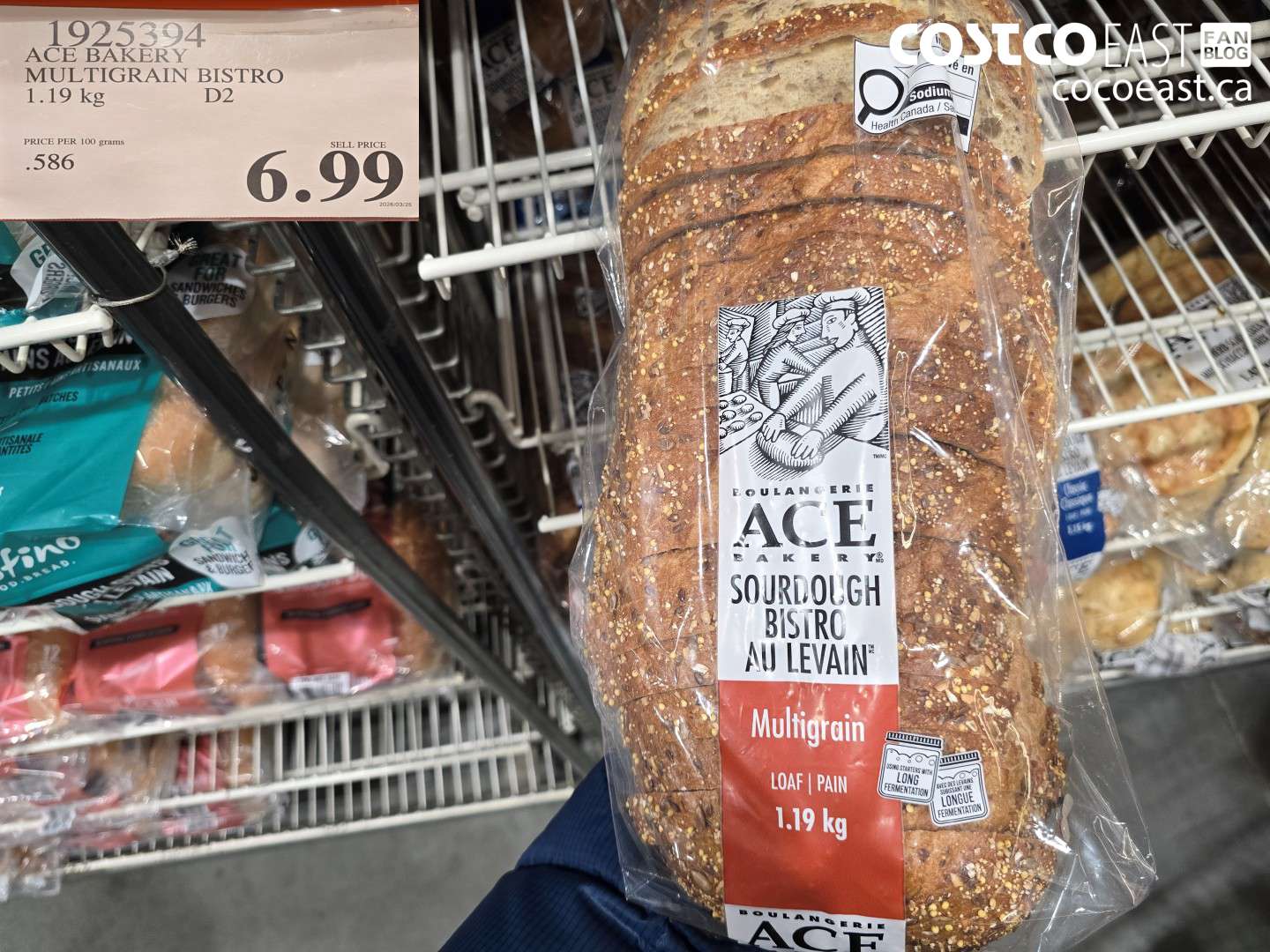1925394 ACE BAKERY MULTIGRAIN BISTRO 1.19 KG $6.99