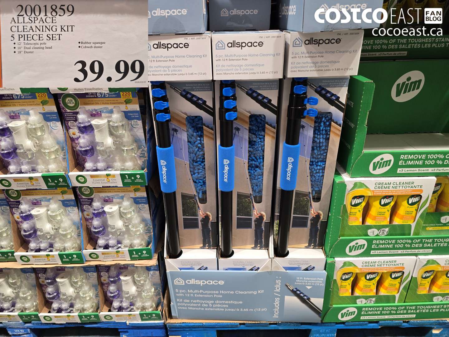 2001859 ALLSPACE CLEANING KIT 5 PIECE SET $39.99
