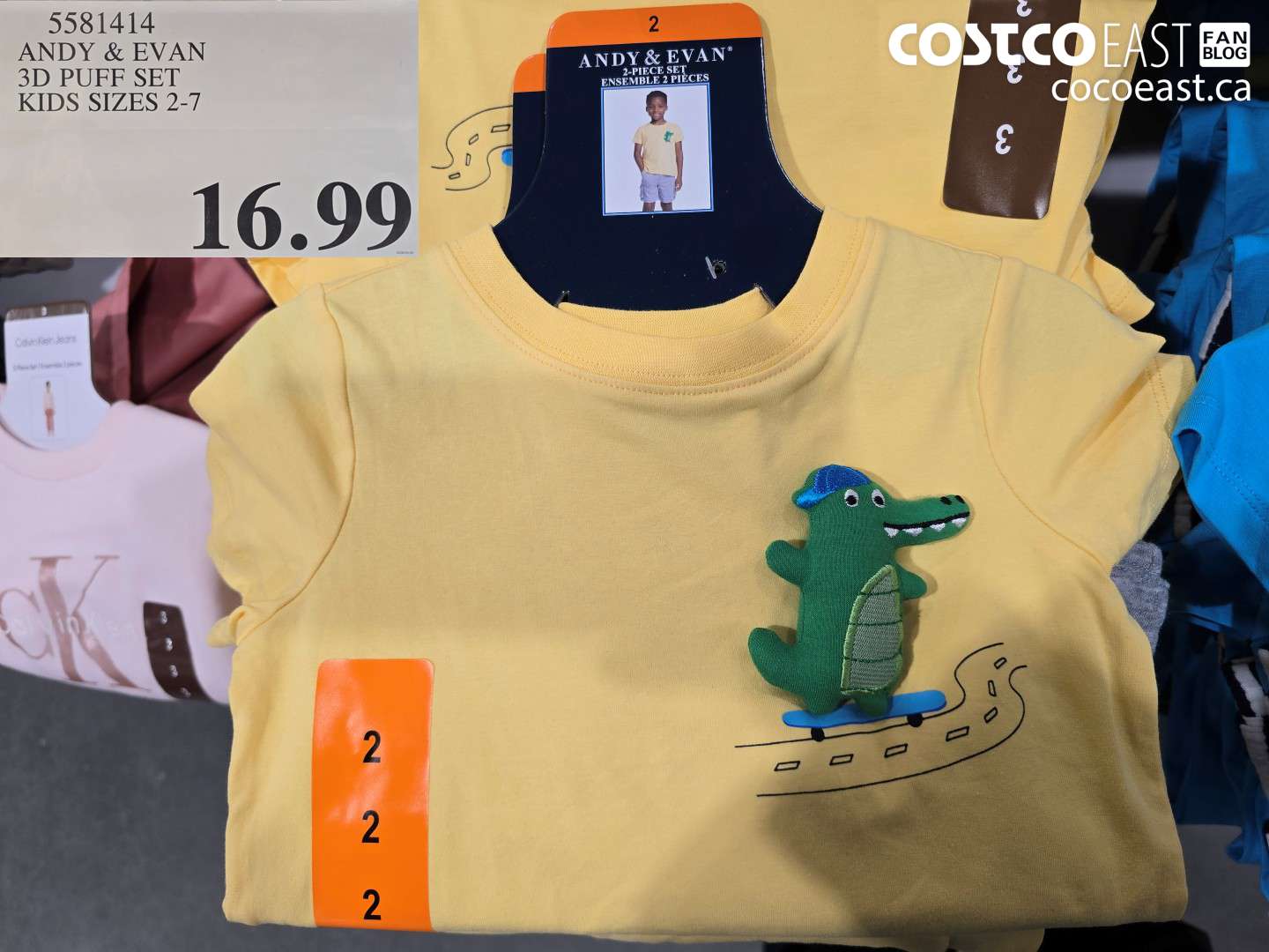 5581414 ANDY & EVAN 3D PUFF SET KIDS SIZES 2-7 $16.99