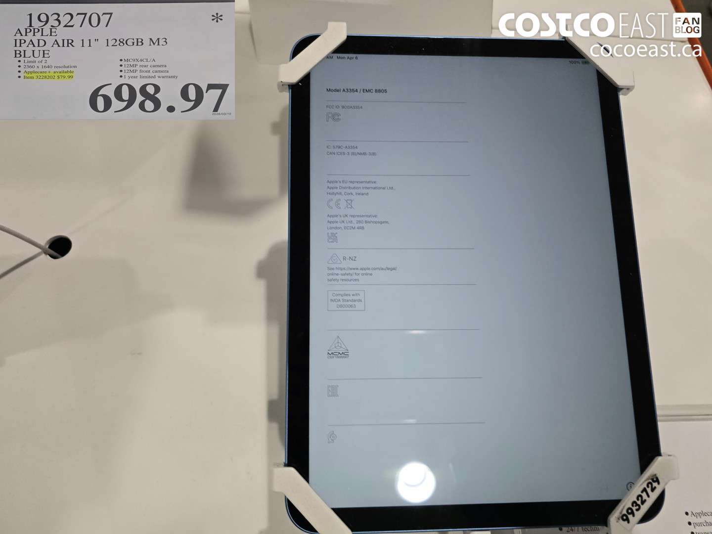 3228202 APPLE IPAD AIR 11