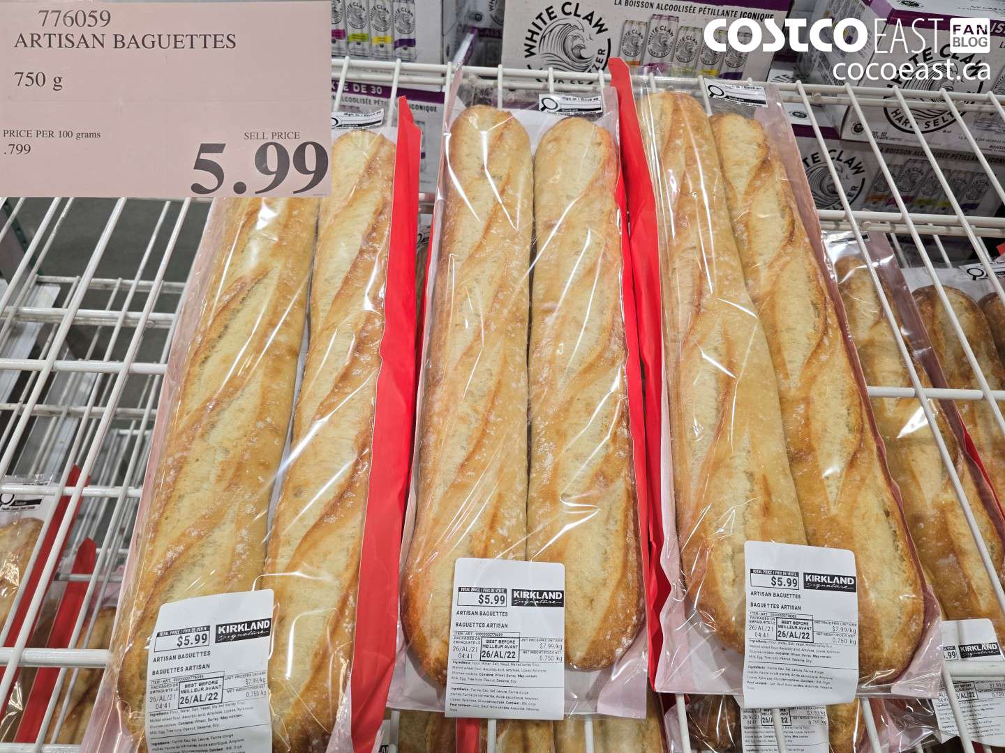 776059 ARTISAN BAGUETTES 750 G $5.99