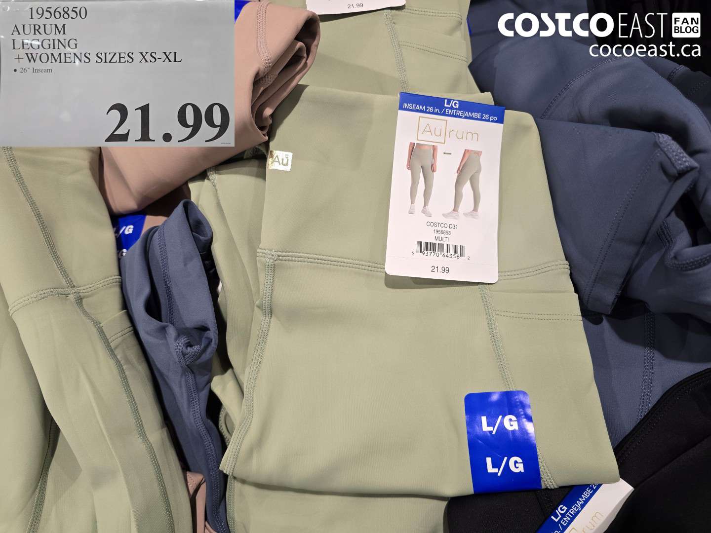 1956850 AURUM LEGGING +WOMENS SIZES XS-XL $21.99