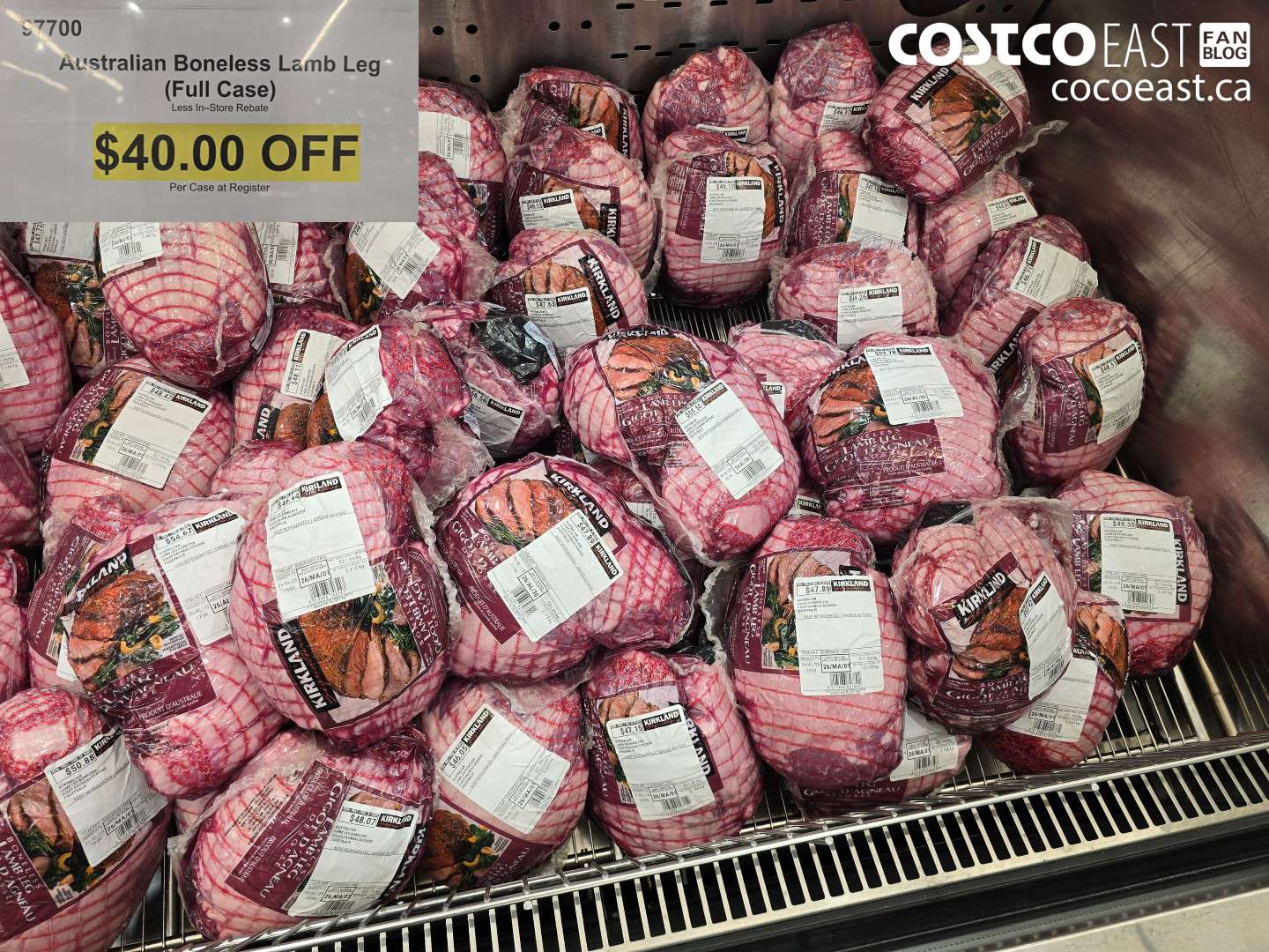 97700 AUSTRALIAN BONELESS LAMB LEG (FULL CASE) ($40.00 INSTANT SAVINGS)