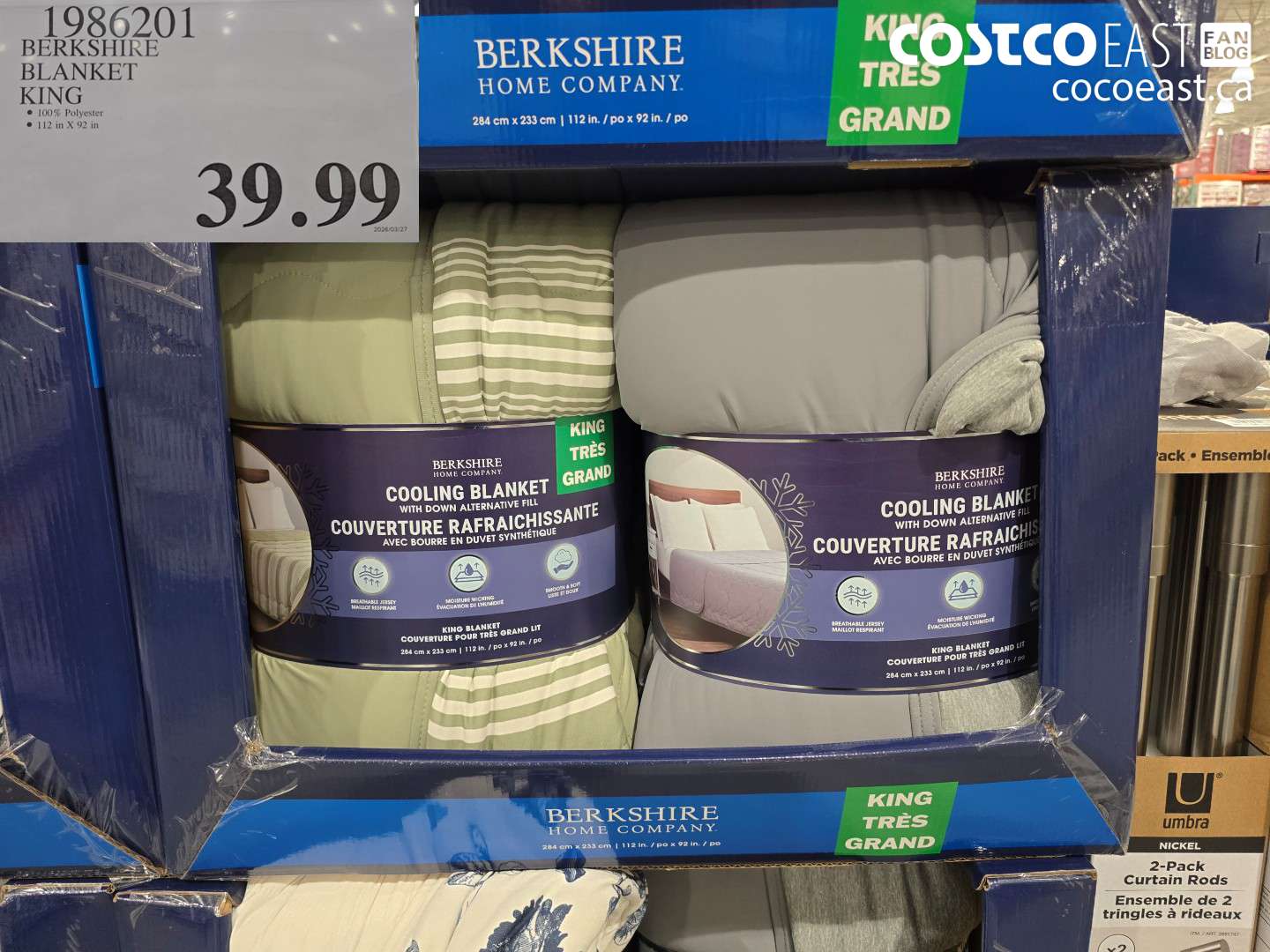 1986201 BERKSHIRE BLANKET KING $39.99