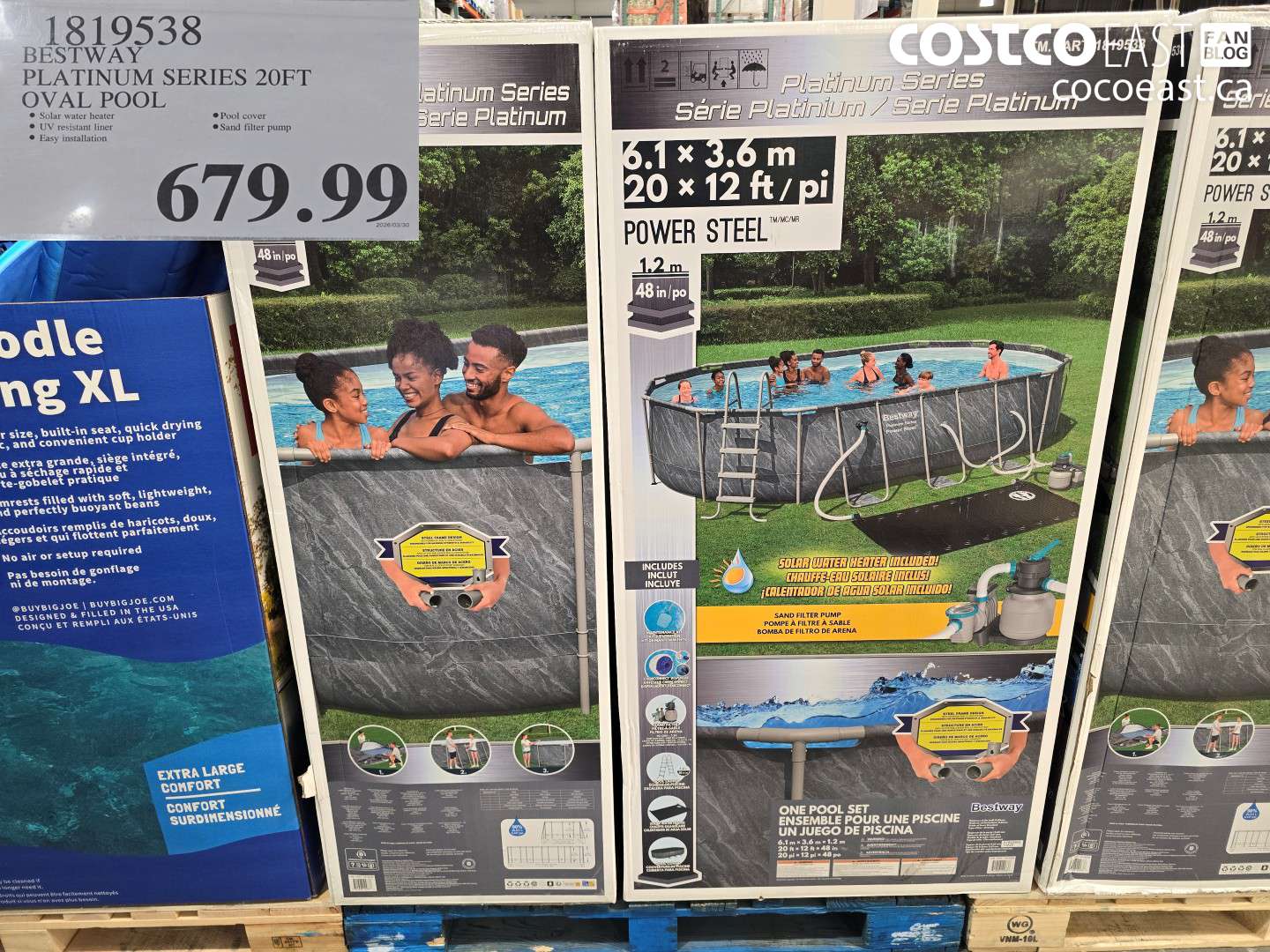 1819538 BESTWAY PLATINUM SERIES 20FT OVAL POOL $679.99