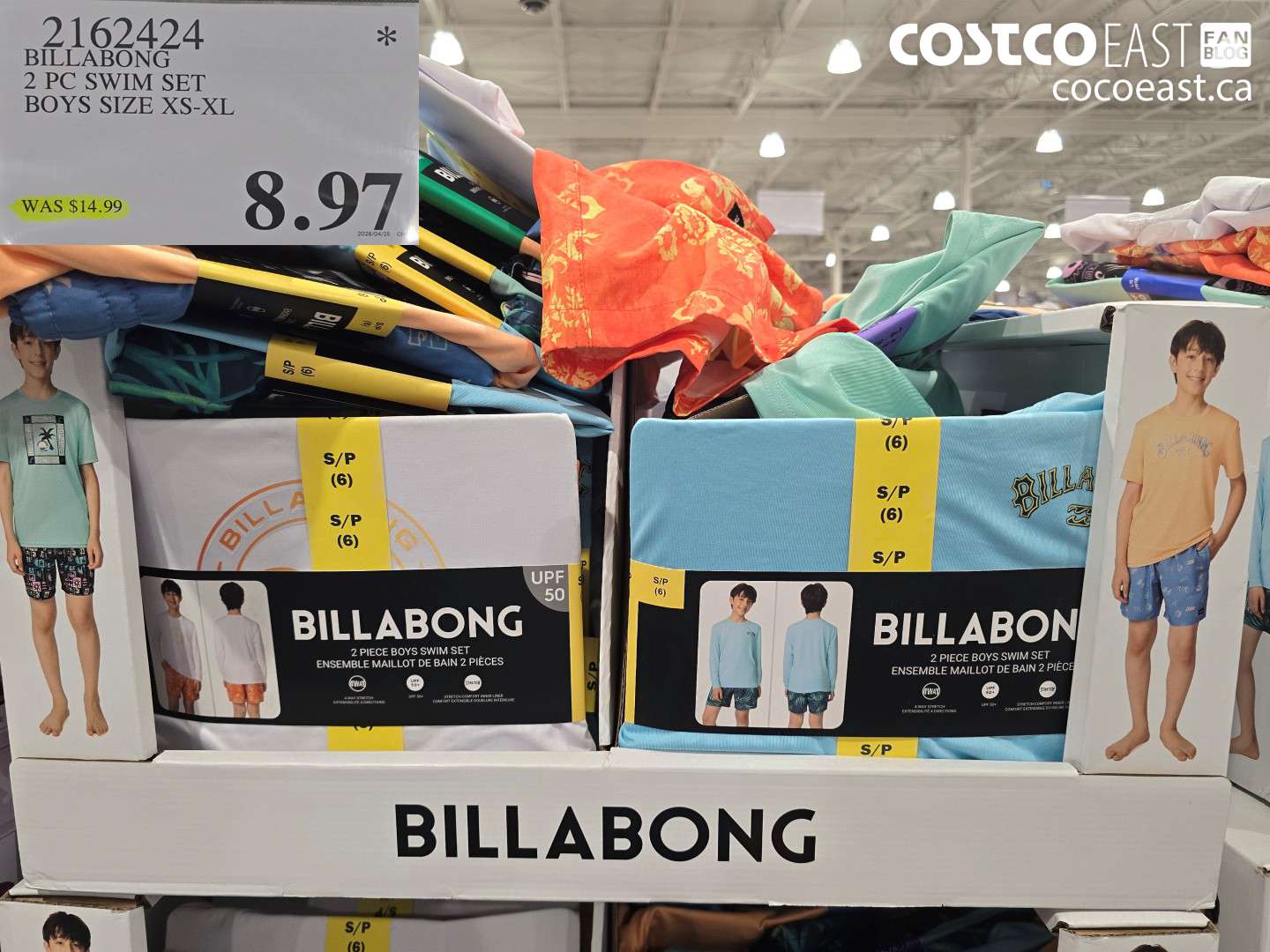 2162424 BILLABONG 2 PC SWIM SET BOYS SIZE XS-XL $8.97