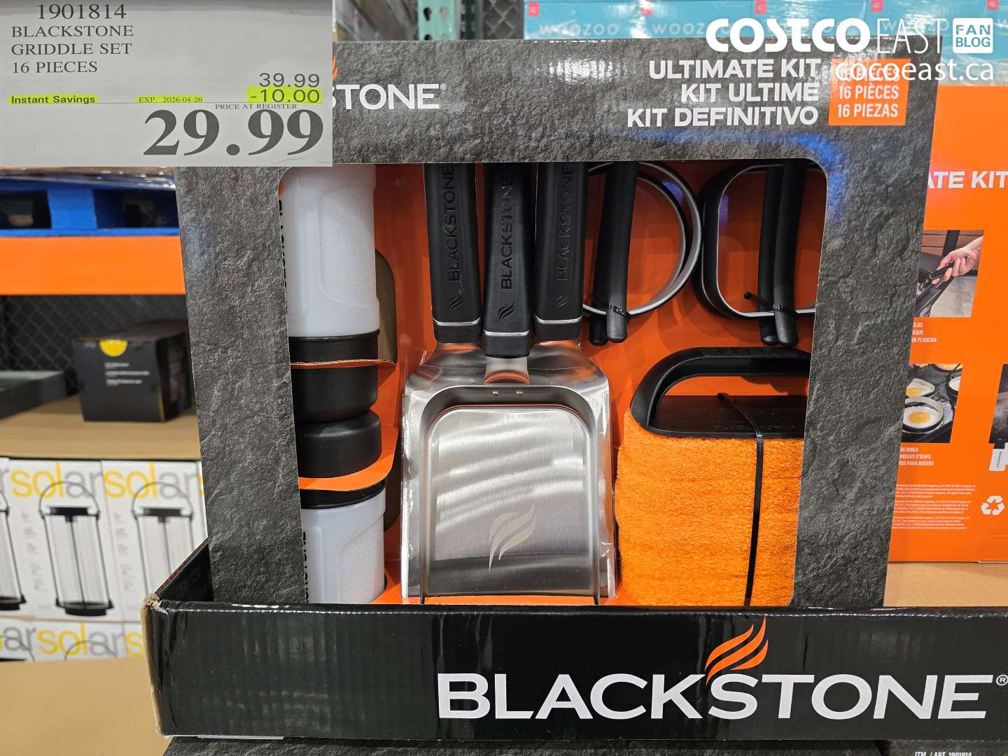 1901814 BLACKSTONE GRIDDLE SET 16 PIECES ($10.00 INSTANT SAVINGS EXPIRES ON 2026-04-26) $39.99