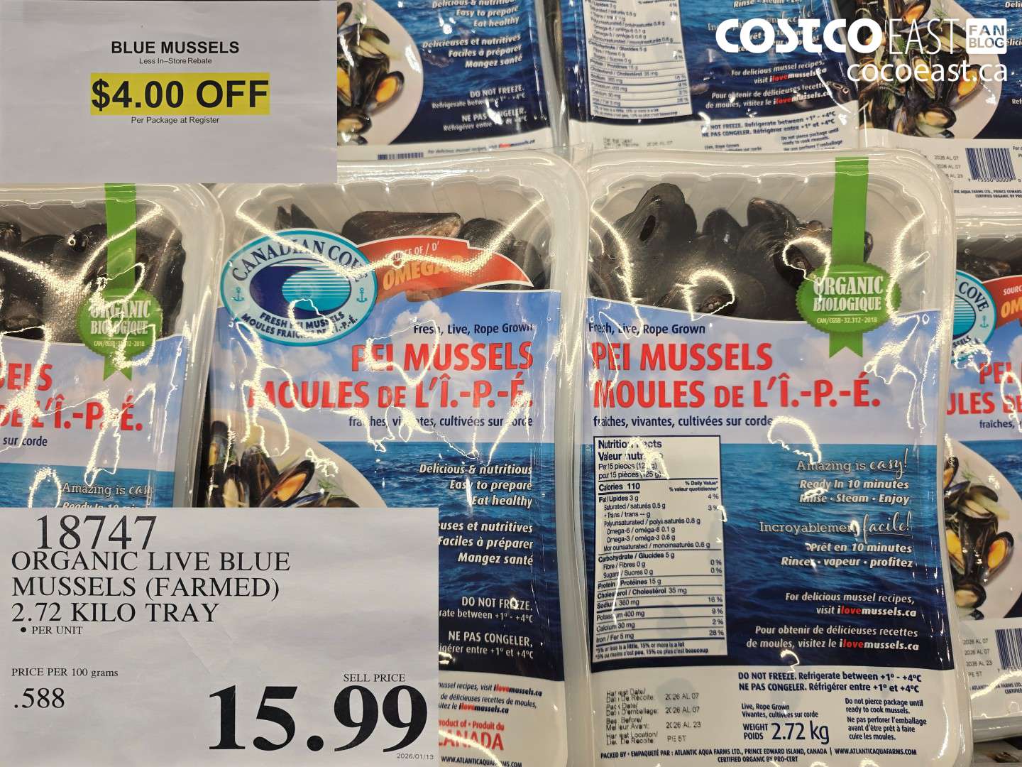 18747 BLUE MUSSELS ($4.00 INSTANT SAVINGS)