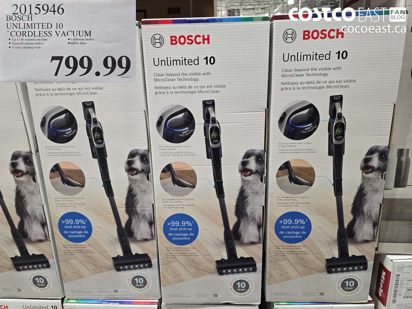 2015946 BOSCH UNLIMITED 10 CORDLESS VACUUM $799.99
