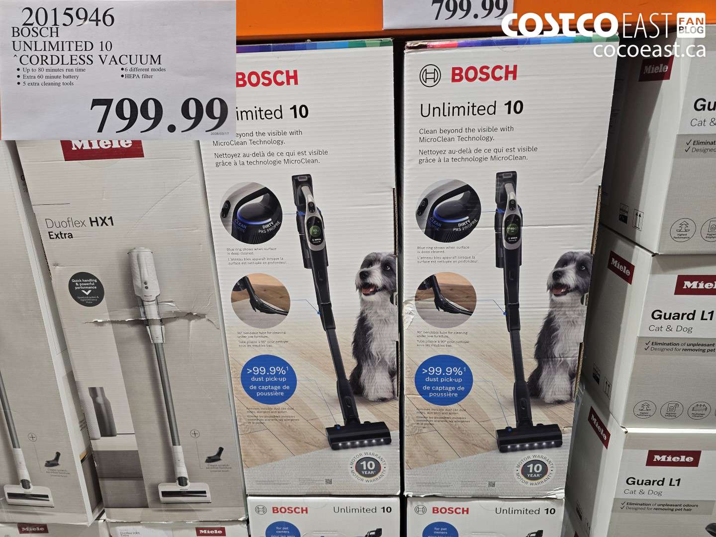 2015946 BOSCH UNLIMITED 10 CORDLESS VACUUM $799.99