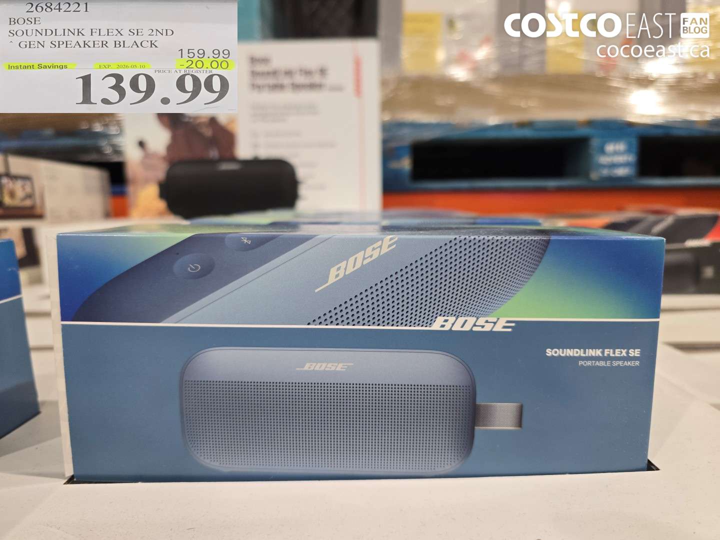 2684221 BOSE SOUNDLINK FLEX SE 2ND GEN SPEAKER BLACK ($20.00 INSTANT SAVINGS EXPIRES ON 2026-05-10) $139.99