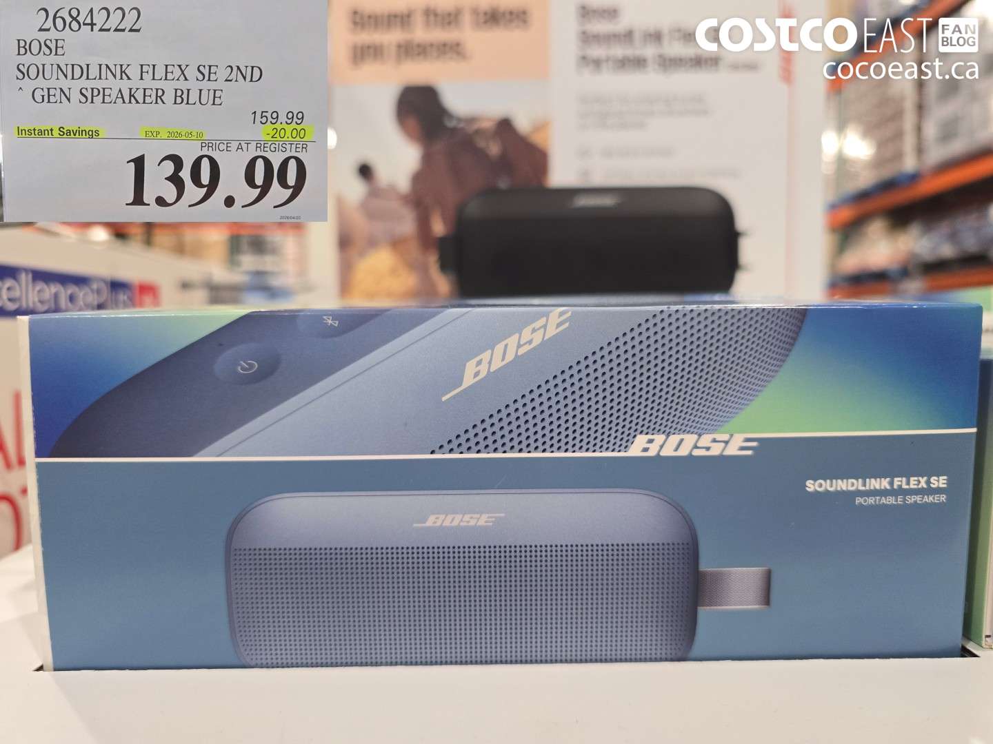 2684222 BOSE SOUNDLINK FLEX SE 2ND GEN SPEAKER BLUE ($20.00 INSTANT SAVINGS EXPIRES ON 2026-05-10) $139.99