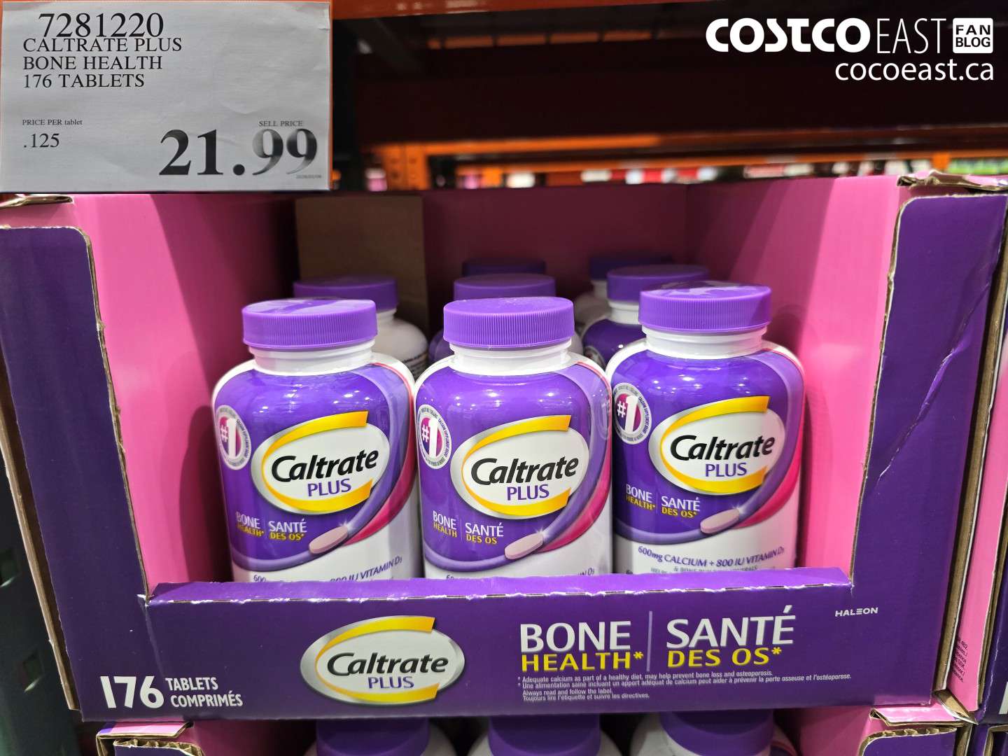 72812220 CALTRATE PLUS BONE HEALTH 176 TABLETS $21.99