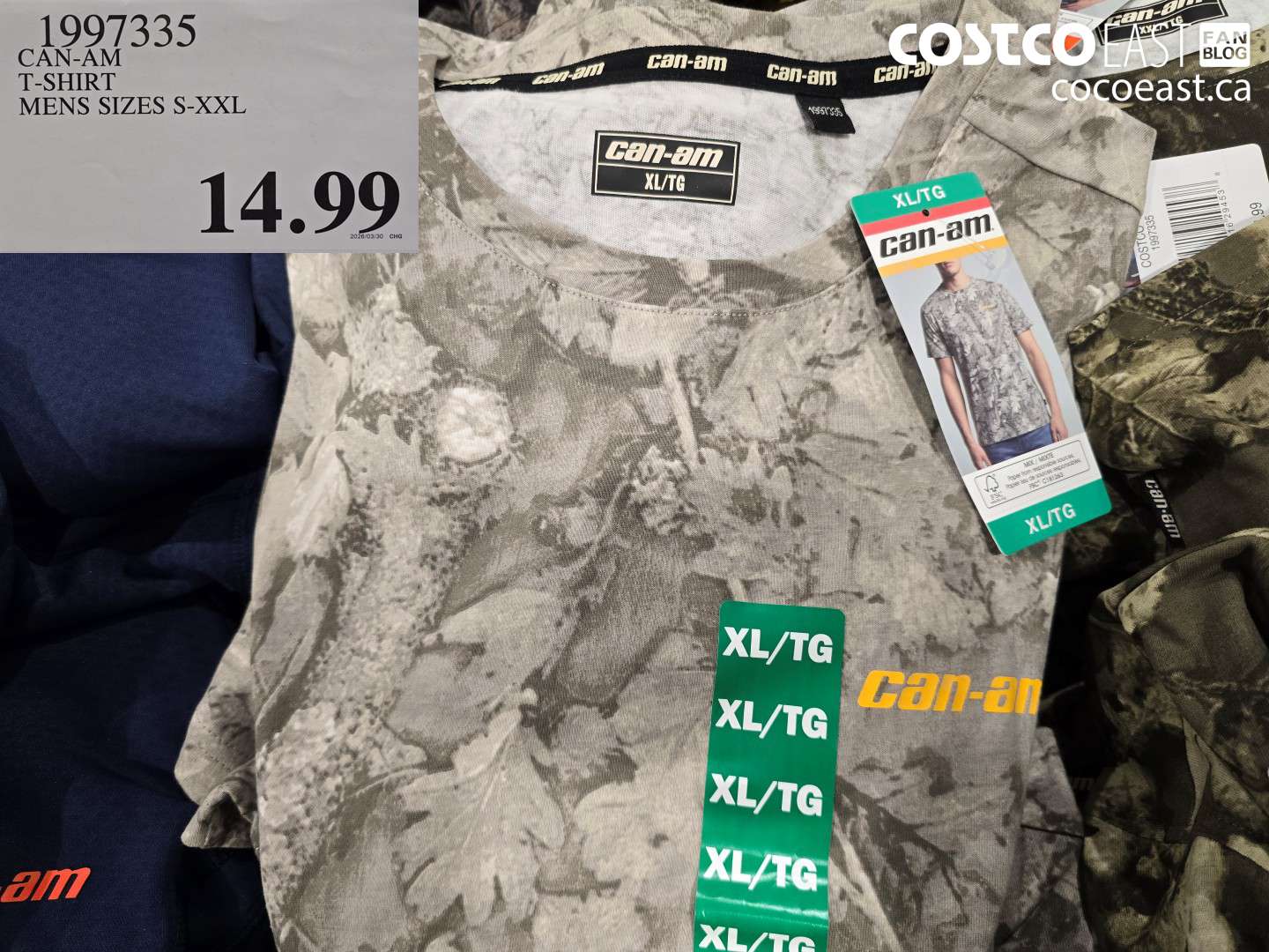 1997335 CAN-AM T-SHIRT MENS SIZES S-XXL $14.99