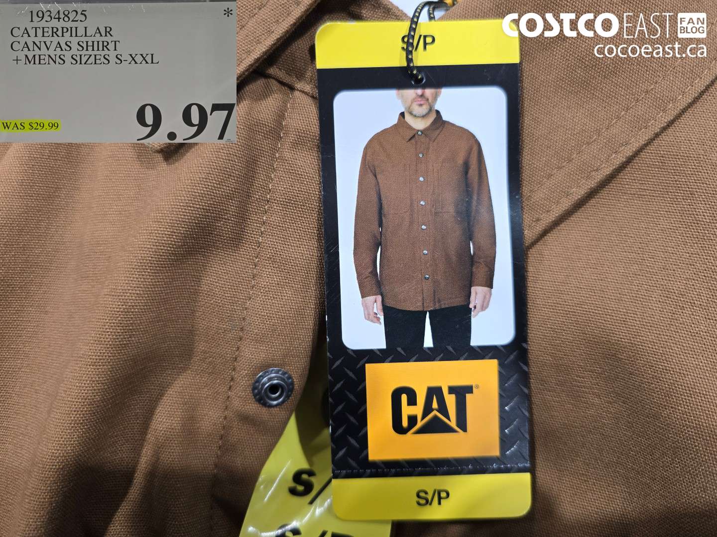 1934825 CATERPILLAR CANVAS SHIRT + MENS SIZES S-XXL $9.97